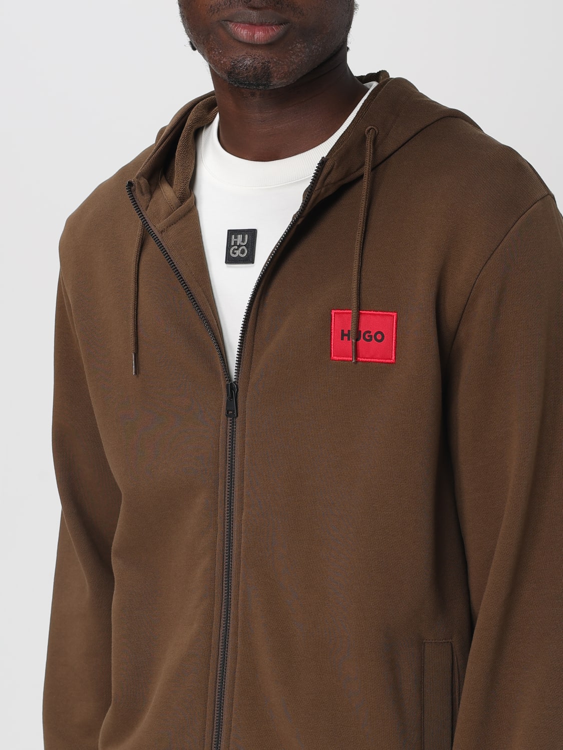 HUGO SWEATSHIRT: Sweatshirt men Hugo, Brown - Img 5