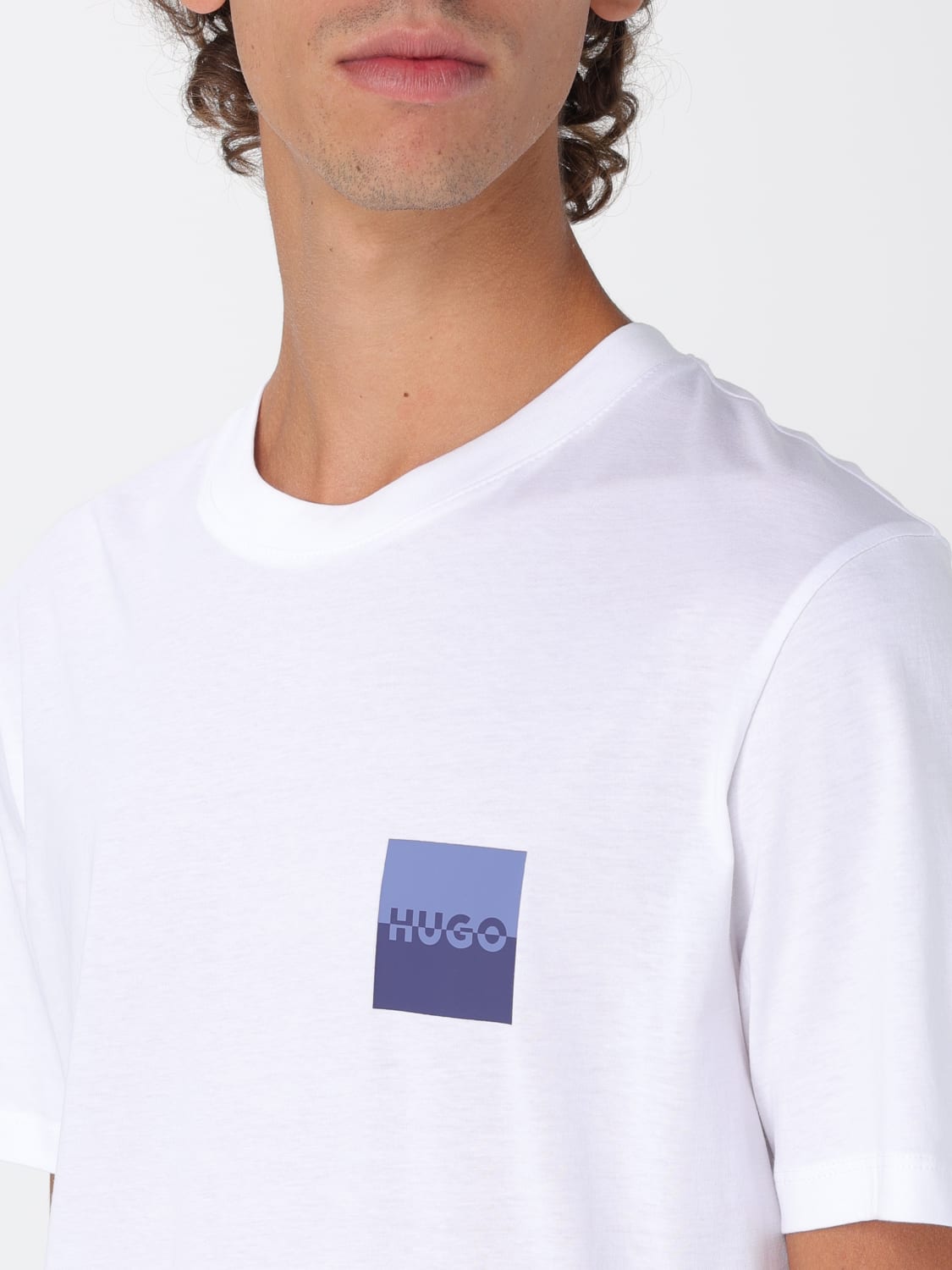 HUGO T-SHIRT: T-shirt men Hugo, White - Img 3