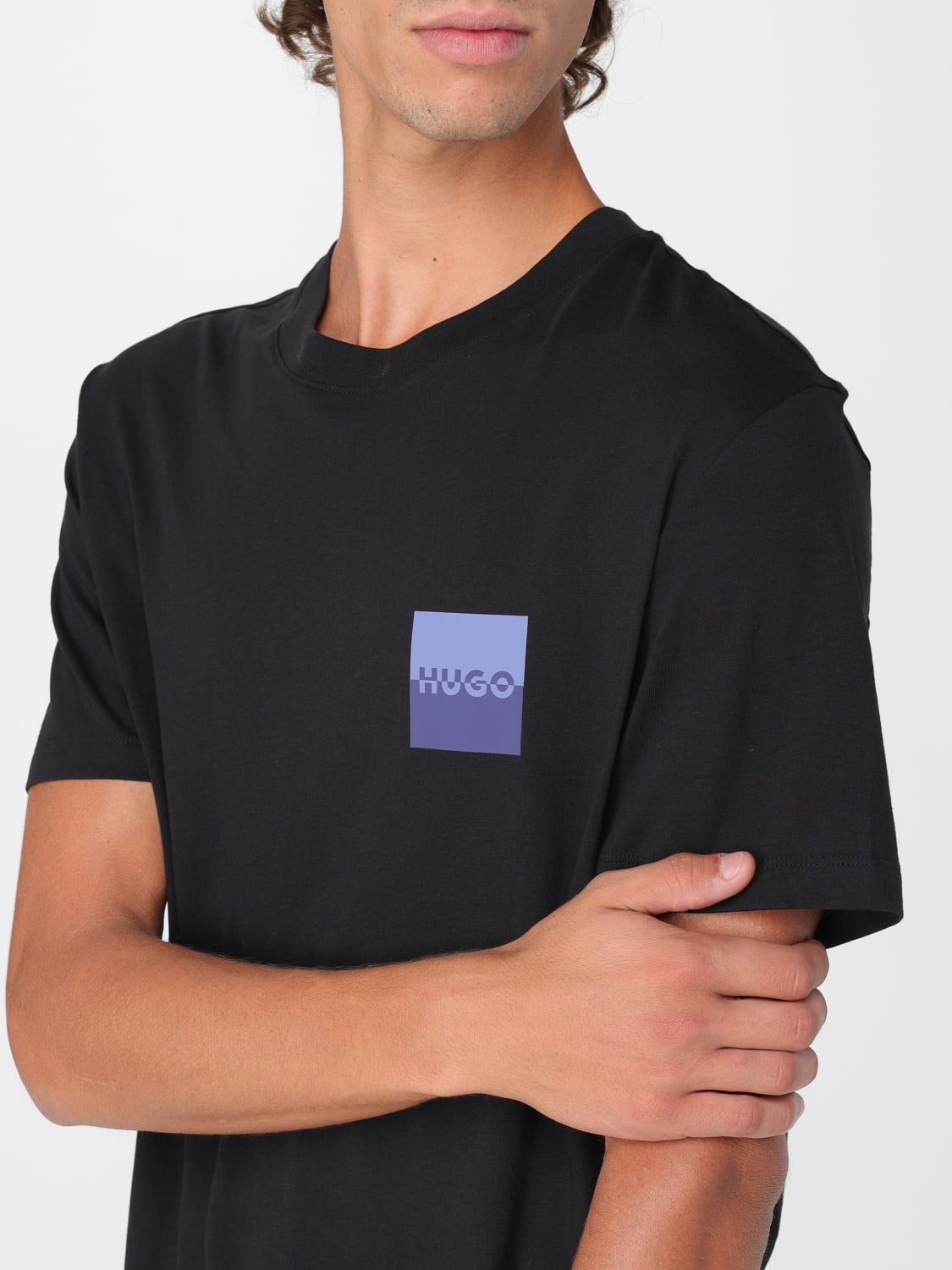 HUGO CAMISETA: Camiseta hombre Hugo, Negro - Img 3
