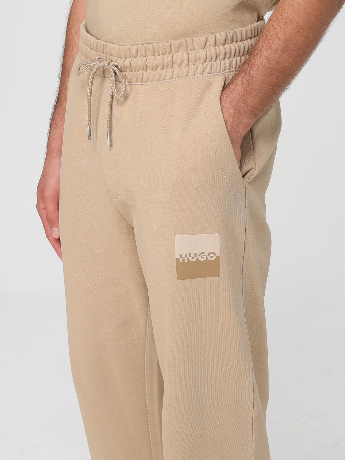 HUGO PANTS: Sweat men Hugo, Beige - Img 4