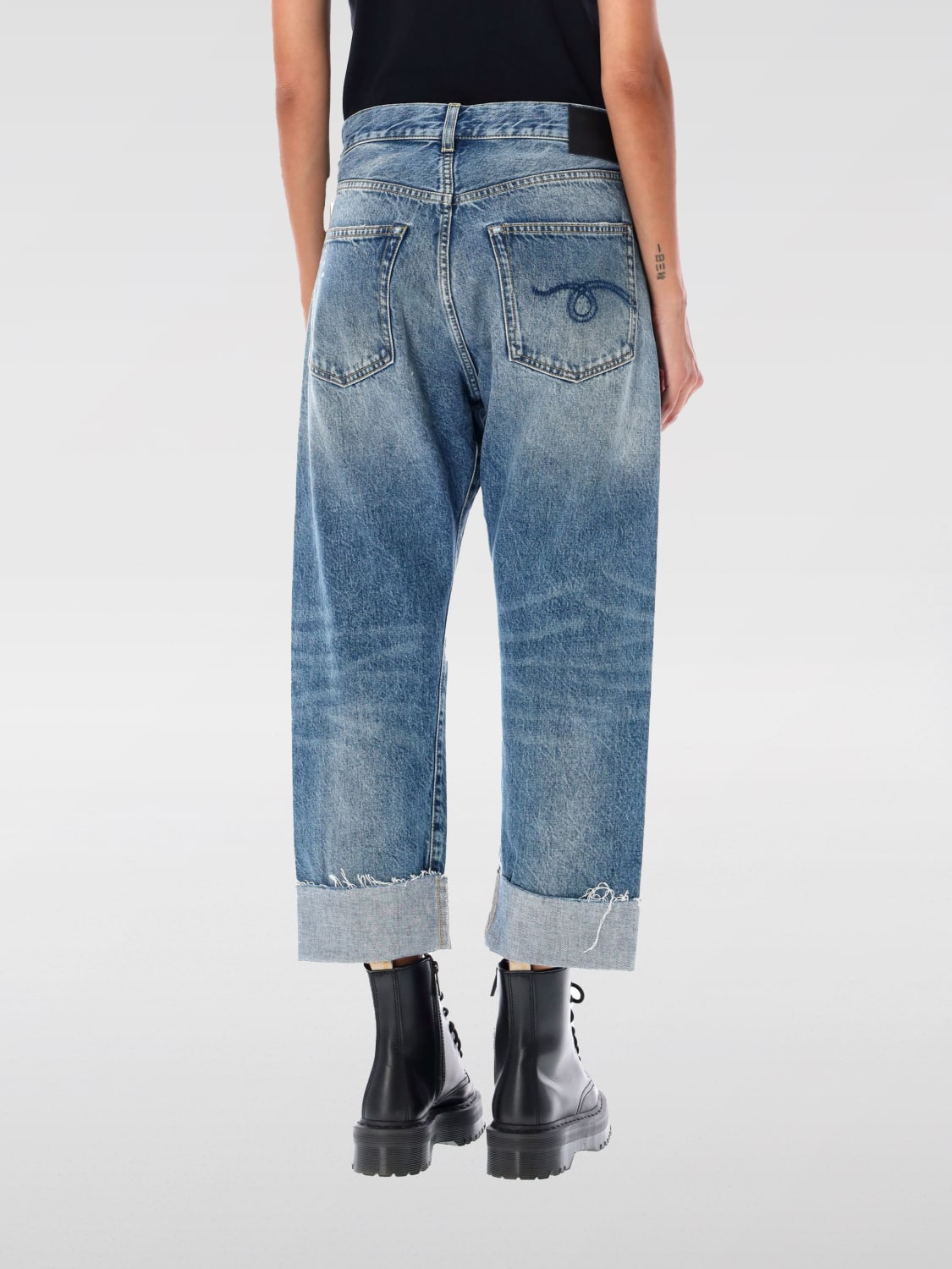 R13 JEANS: Jeans R13 in denim , Blue - Img 2
