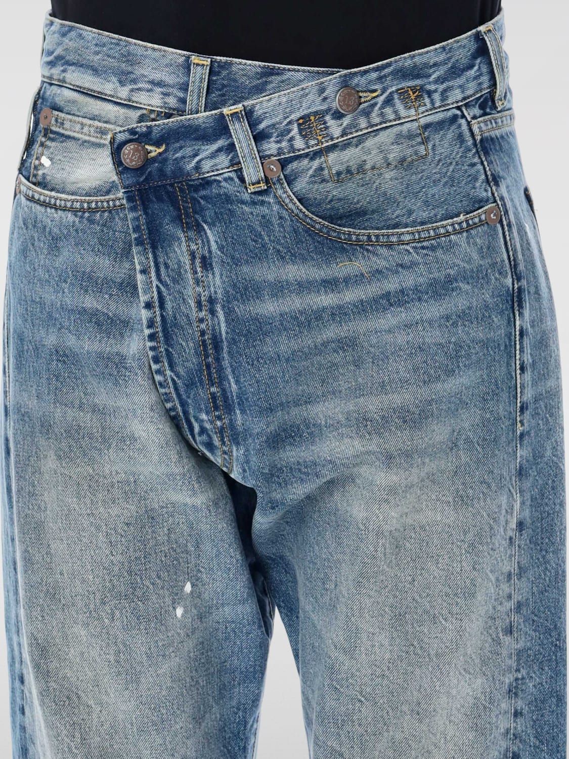 R13 JEANS: Jeans R13 in denim , Blue - Img 3