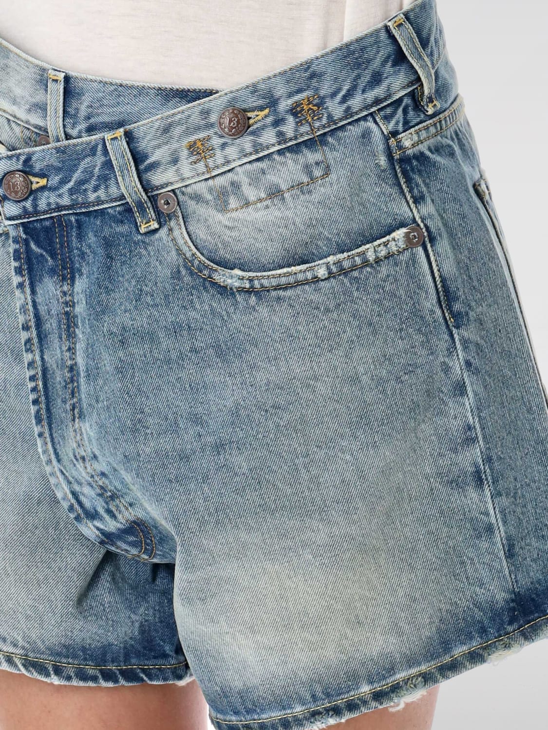 R13 PANTALONES CORTOS: Pantalòn cortos mujer R13, Denim - Img 3