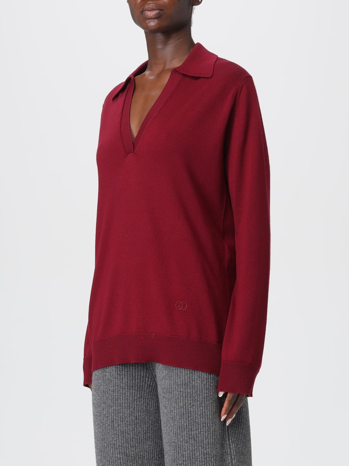 GUCCI POLO: Polo mujer Gucci, Granate - Img 4