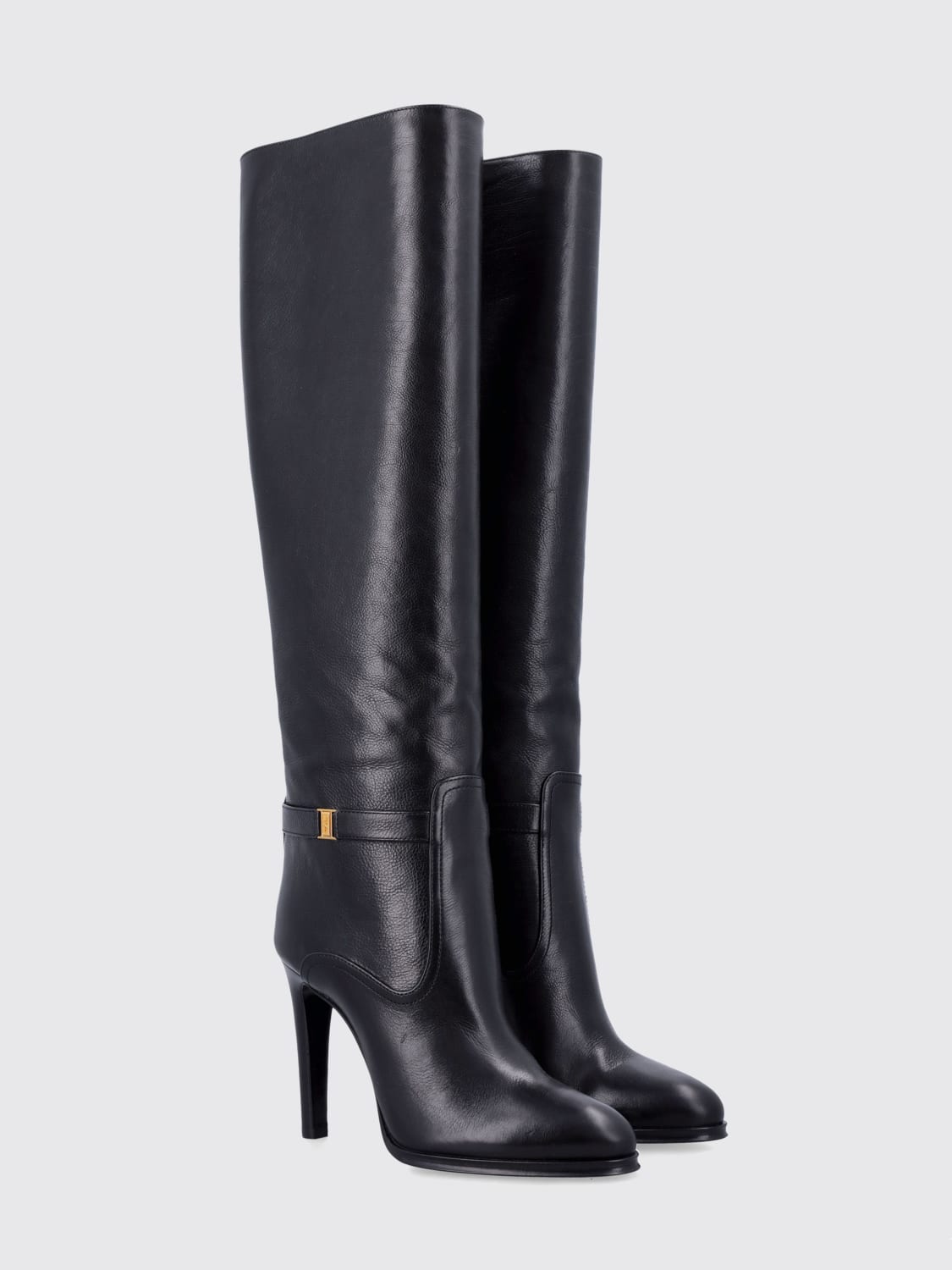 SAINT LAURENT BOOTS: Flat shoes woman Saint Laurent, Black - Img 2