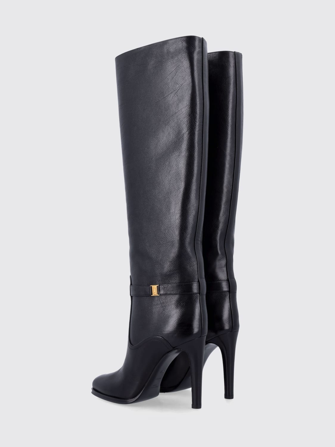 SAINT LAURENT BOOTS: Flat shoes woman Saint Laurent, Black - Img 3