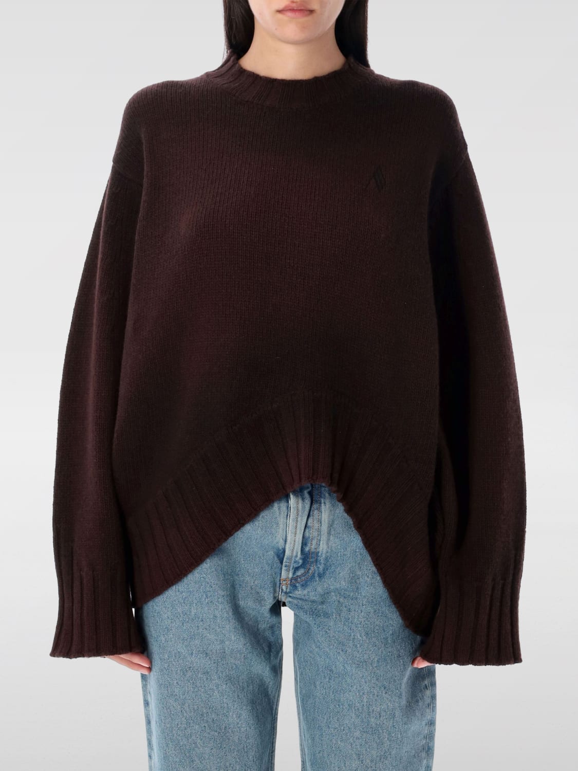 THE ATTICO SWEATER: Sweater woman The Attico, Brown - Img 1
