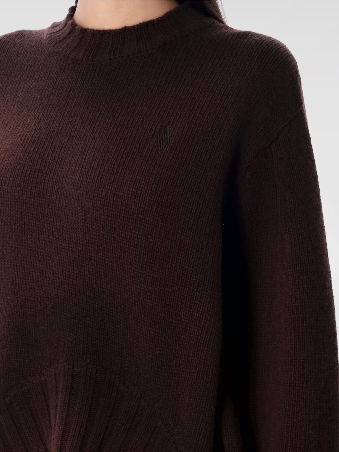 THE ATTICO SWEATER: Sweater woman The Attico, Brown - Img 3