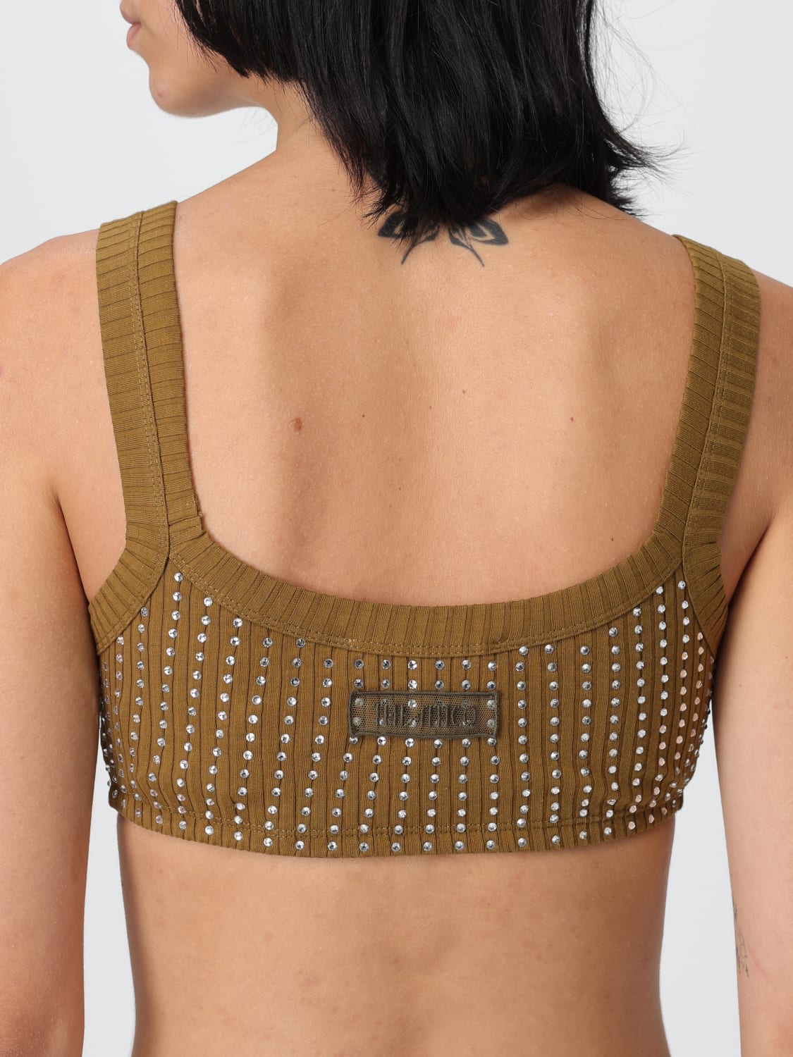 THE ATTICO TOP: Lingerie woman The Attico, Green - Img 5