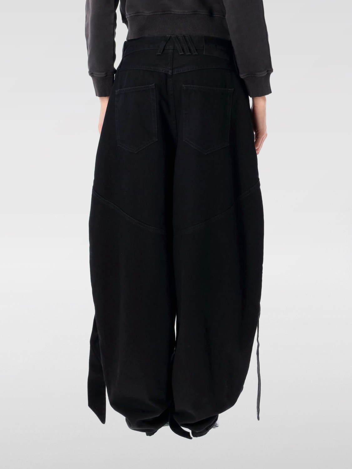 THE ATTICO VAQUEROS: Vaquero mujer The Attico, Negro - Img 2