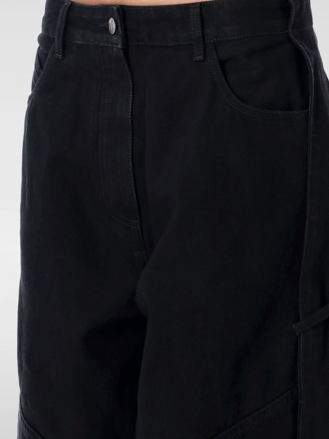 THE ATTICO VAQUEROS: Vaquero mujer The Attico, Negro - Img 3