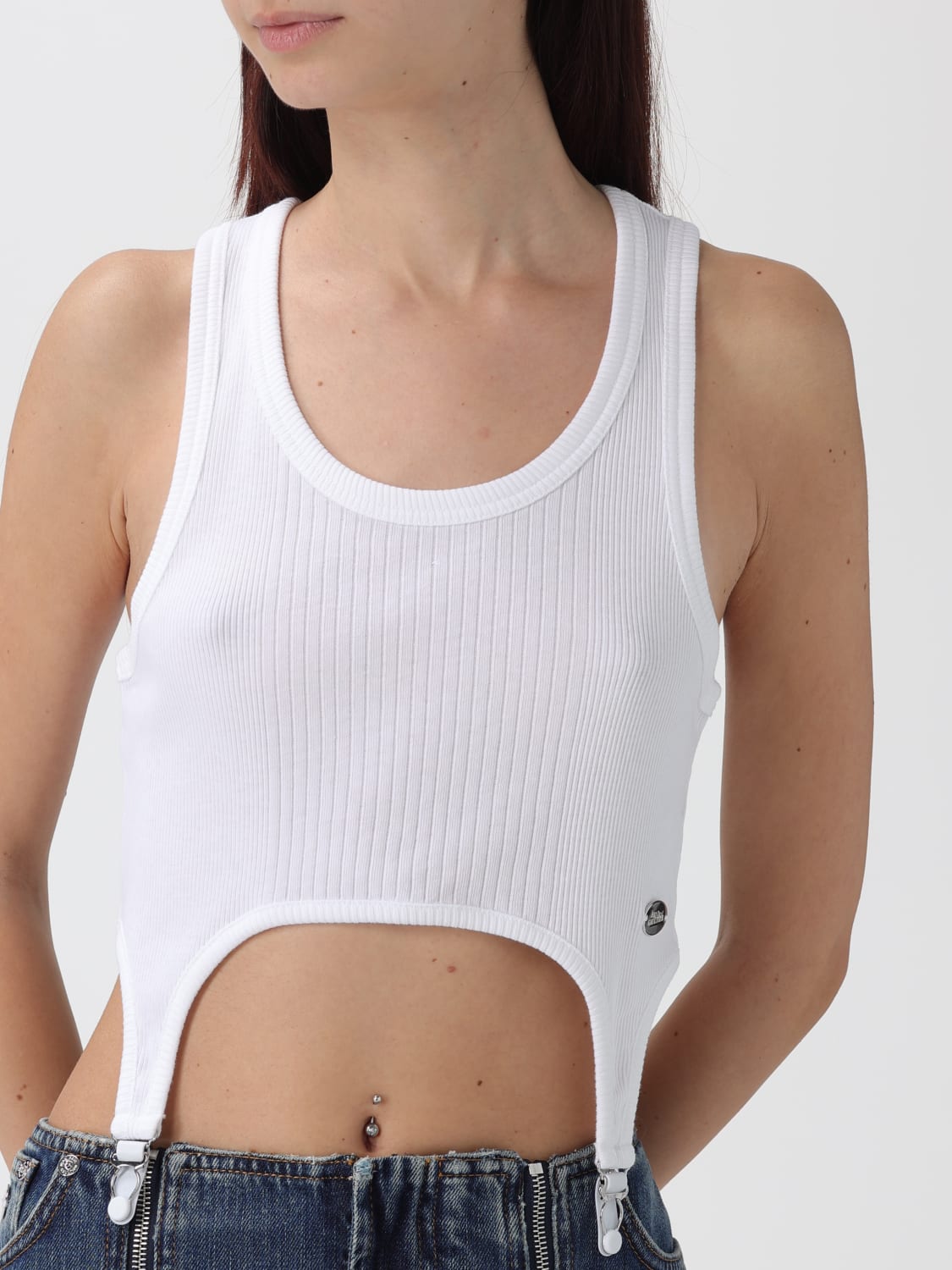 JEAN PAUL GAULTIER TOP: Top woman Jean Paul Gaultier, White - Img 5