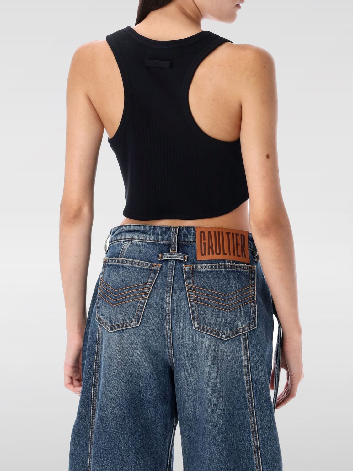 JEAN PAUL GAULTIER TOP: Top woman Jean Paul Gaultier, Black - Img 2