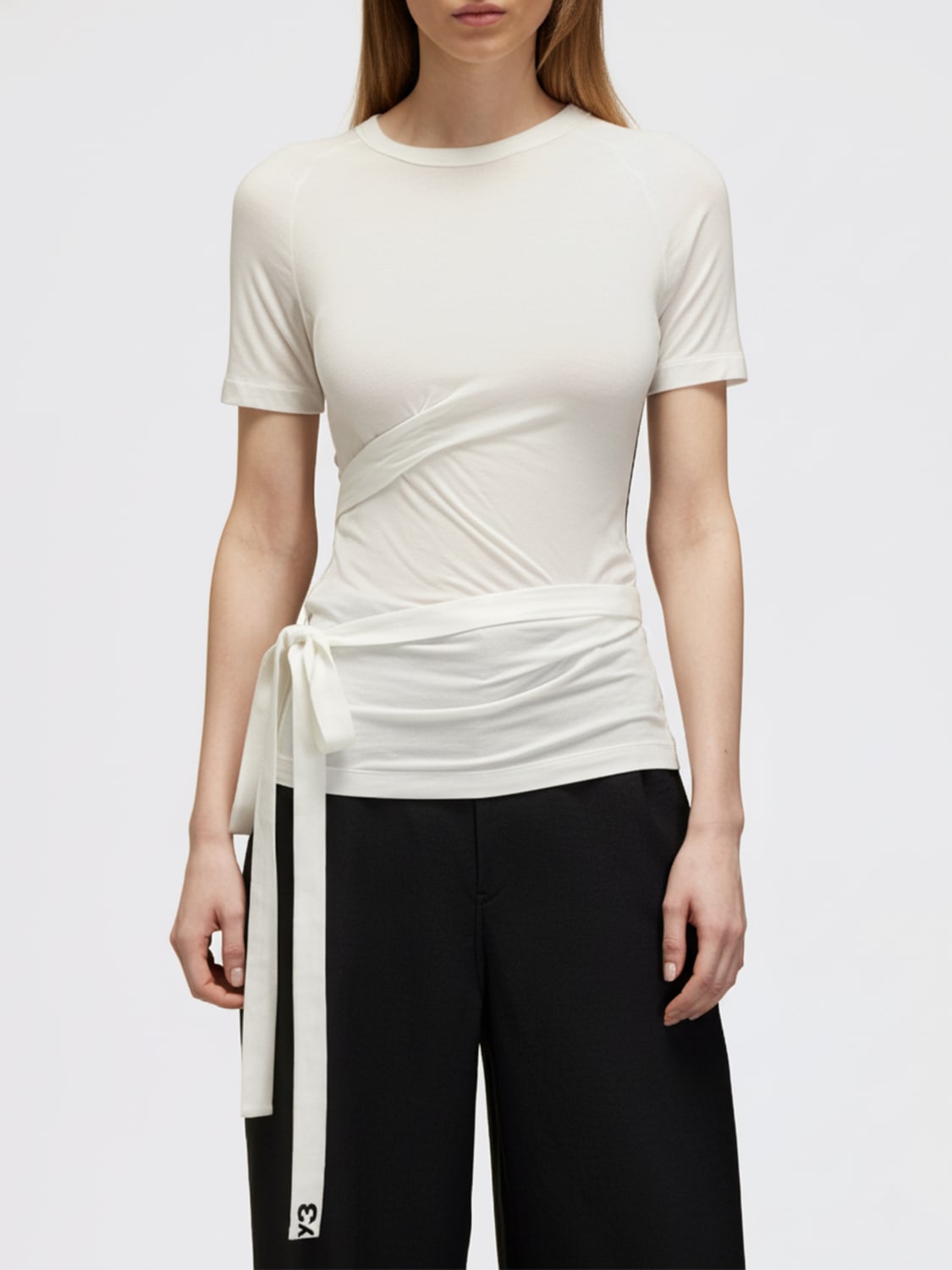 Y-3 T-SHIRT: T-shirt woman Y-3, White - Img 1