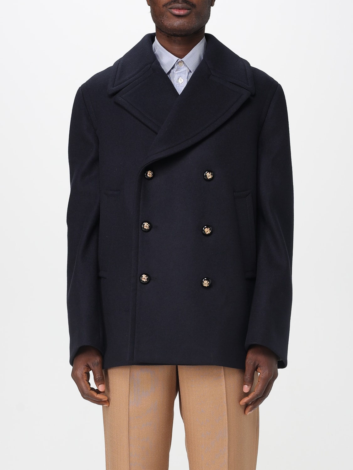VALENTINO COAT: Coat men Valentino, Blue - Img 1