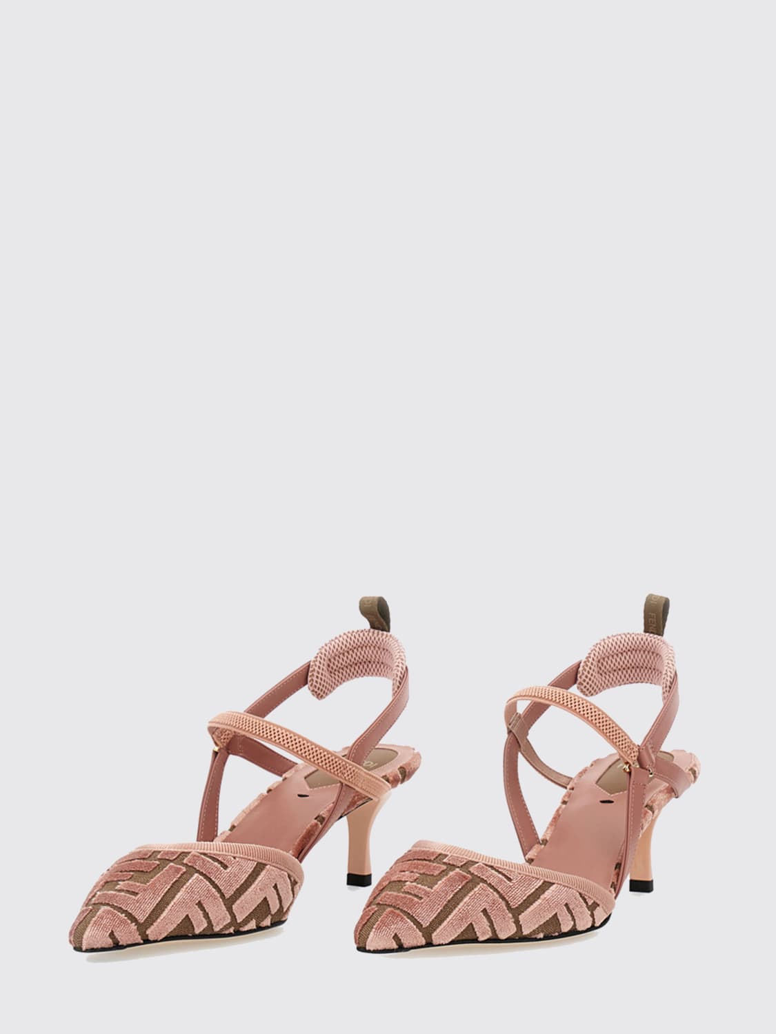 FENDI PUMP: High heel shoes woman Fendi, Pink - Img 2