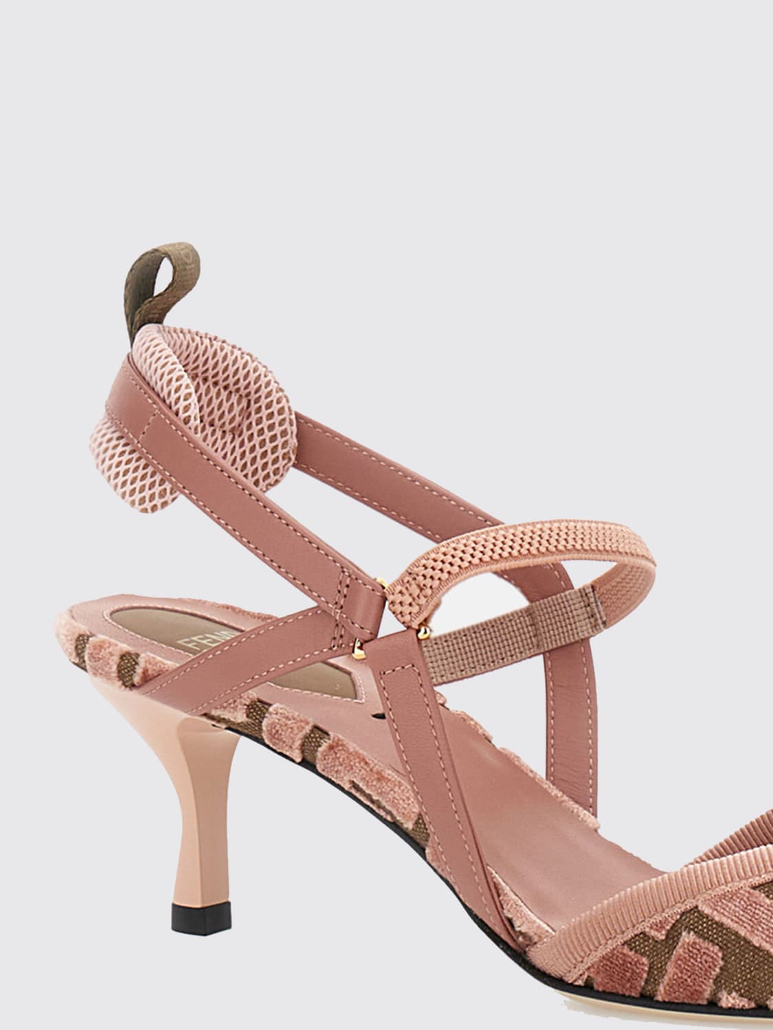 FENDI PUMP: High heel shoes woman Fendi, Pink - Img 4