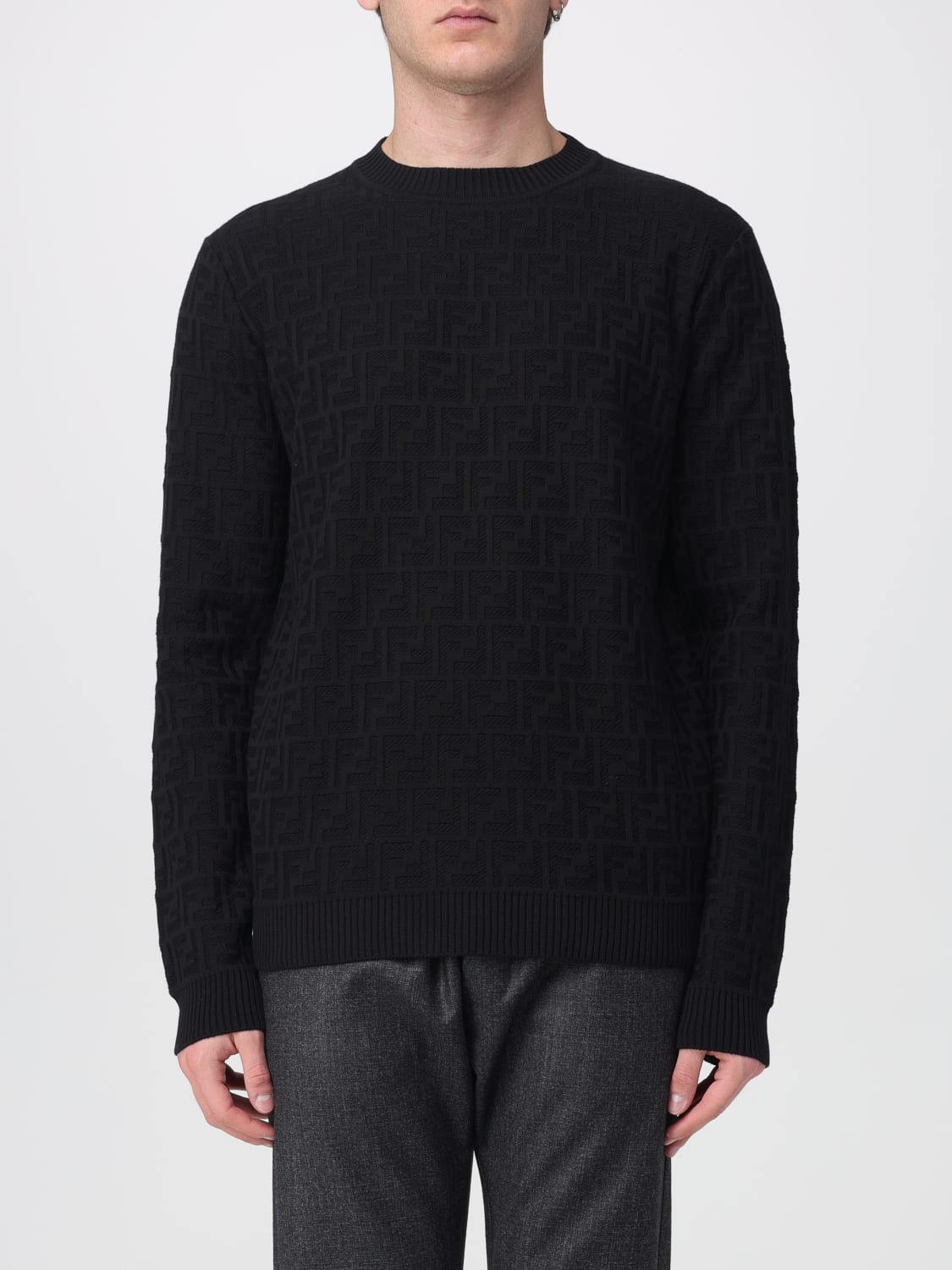 FENDI SWEATER: Sweater men Fendi, White - Img 1