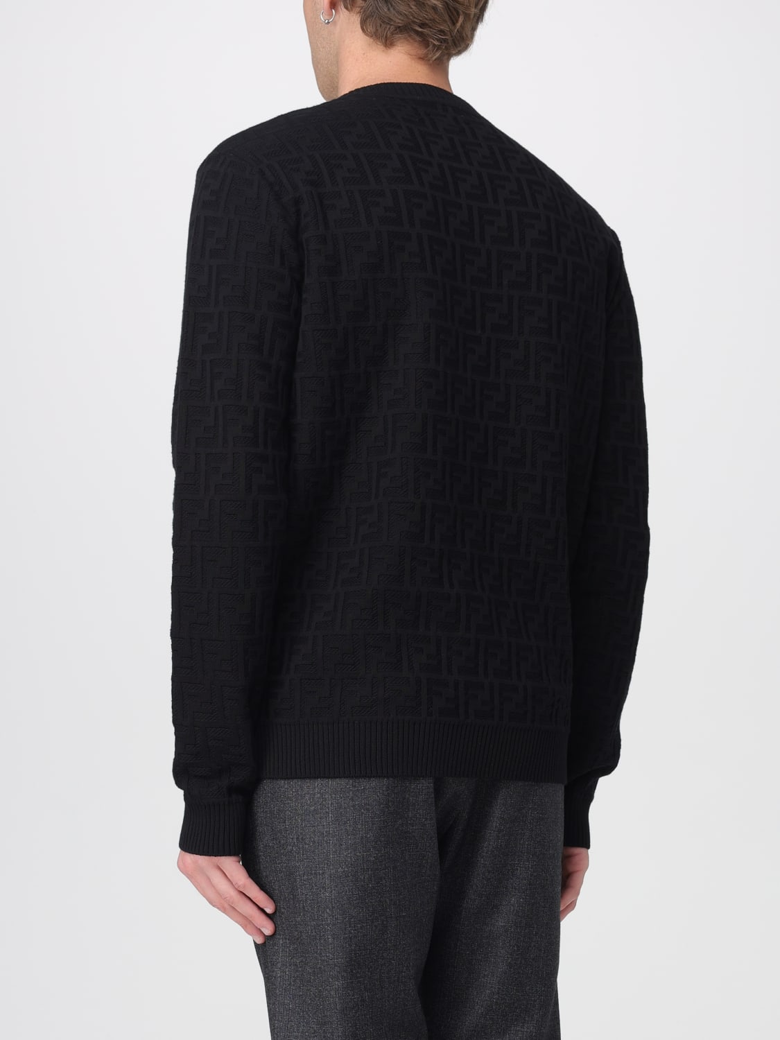 FENDI SWEATER: Sweater men Fendi, White - Img 2