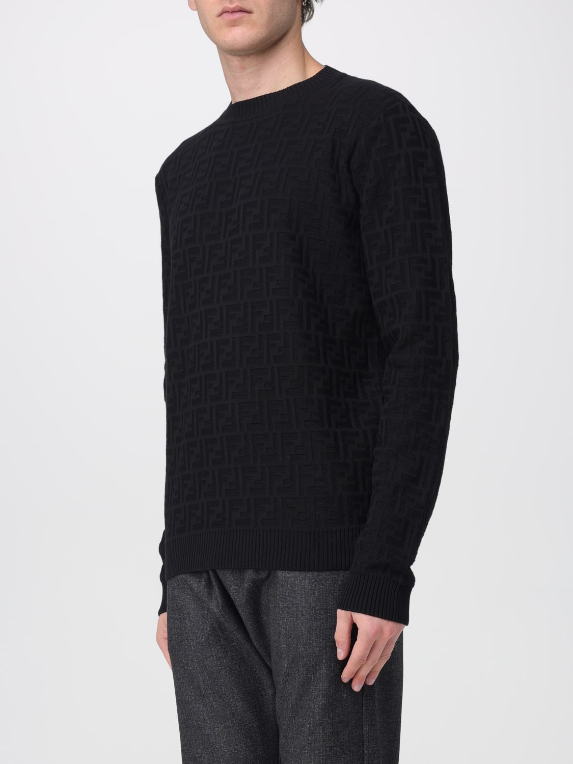 FENDI SWEATER: Sweater men Fendi, White - Img 3