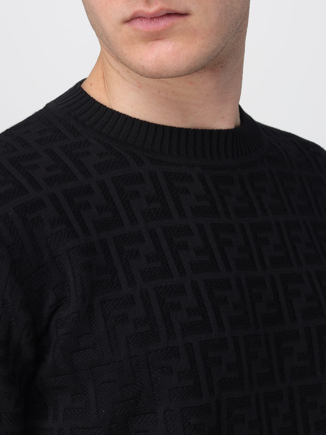 FENDI SWEATER: Sweater men Fendi, White - Img 4