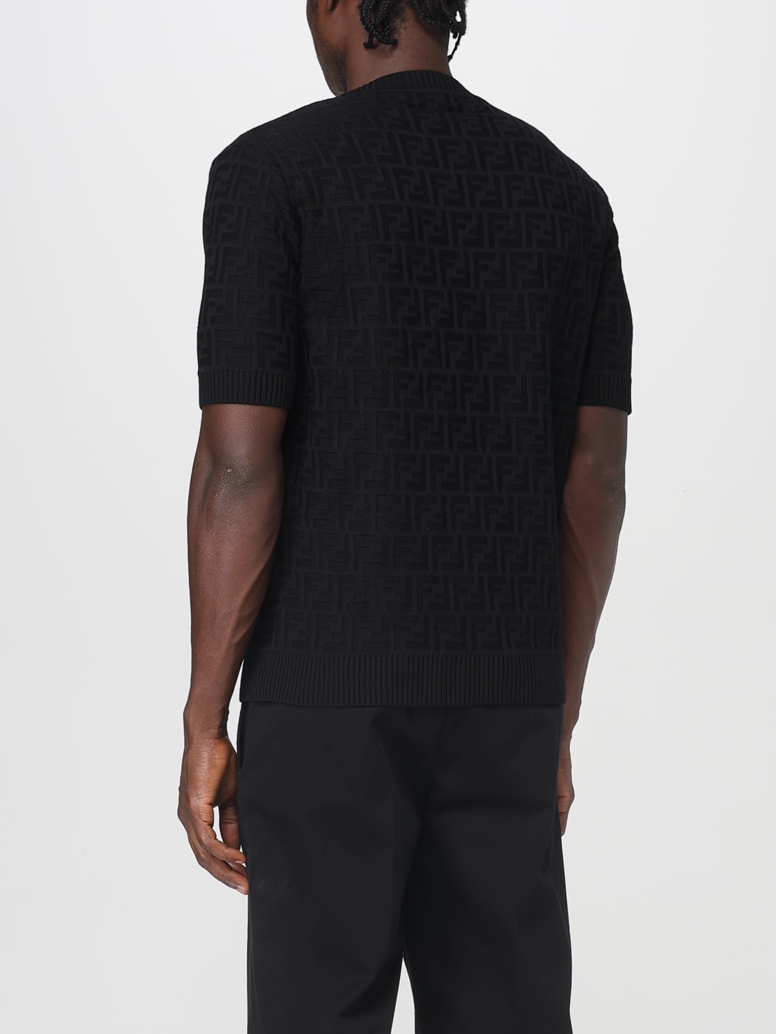 FENDI PULLOVER: Pullover herren Fendi, Schwarz - Img 3