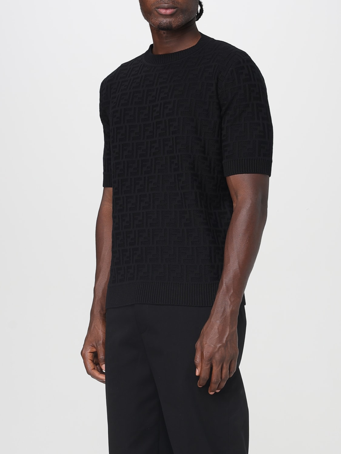 FENDI PULLOVER: Pullover herren Fendi, Schwarz - Img 4