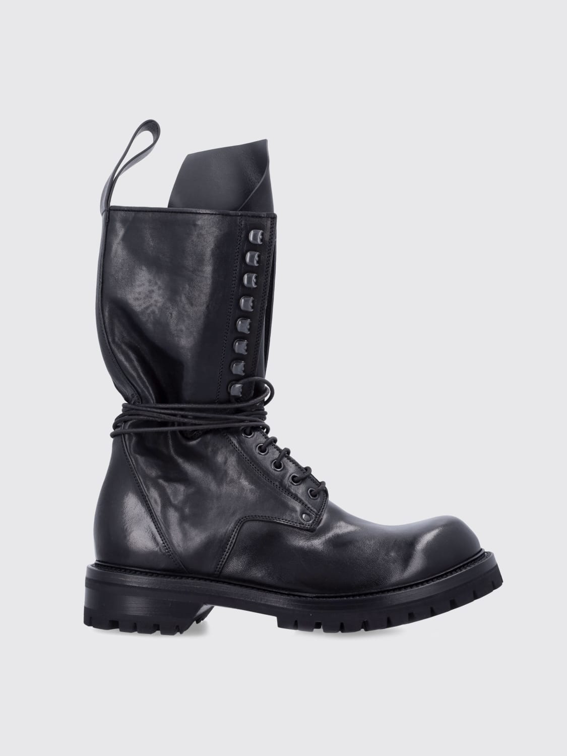 RICK OWENS STIVALI: Stivale Rick Owens in pelle , Nero - Img 1