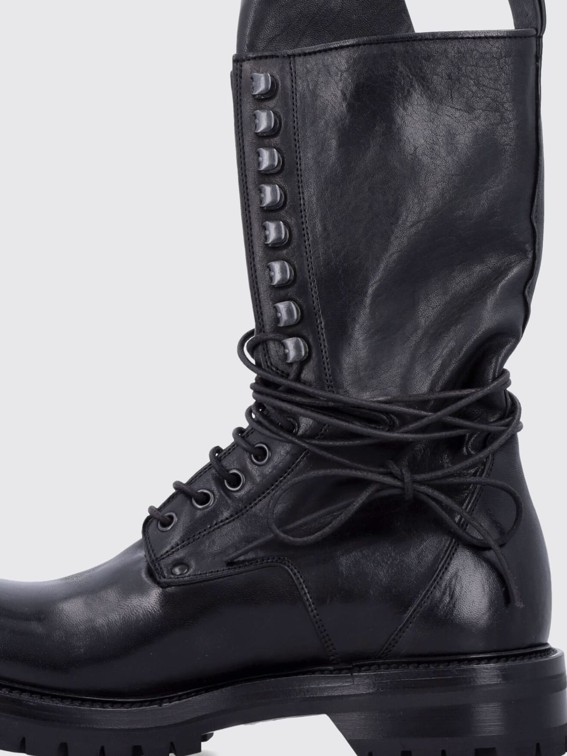RICK OWENS STIVALI: Stivale Rick Owens in pelle , Nero - Img 4