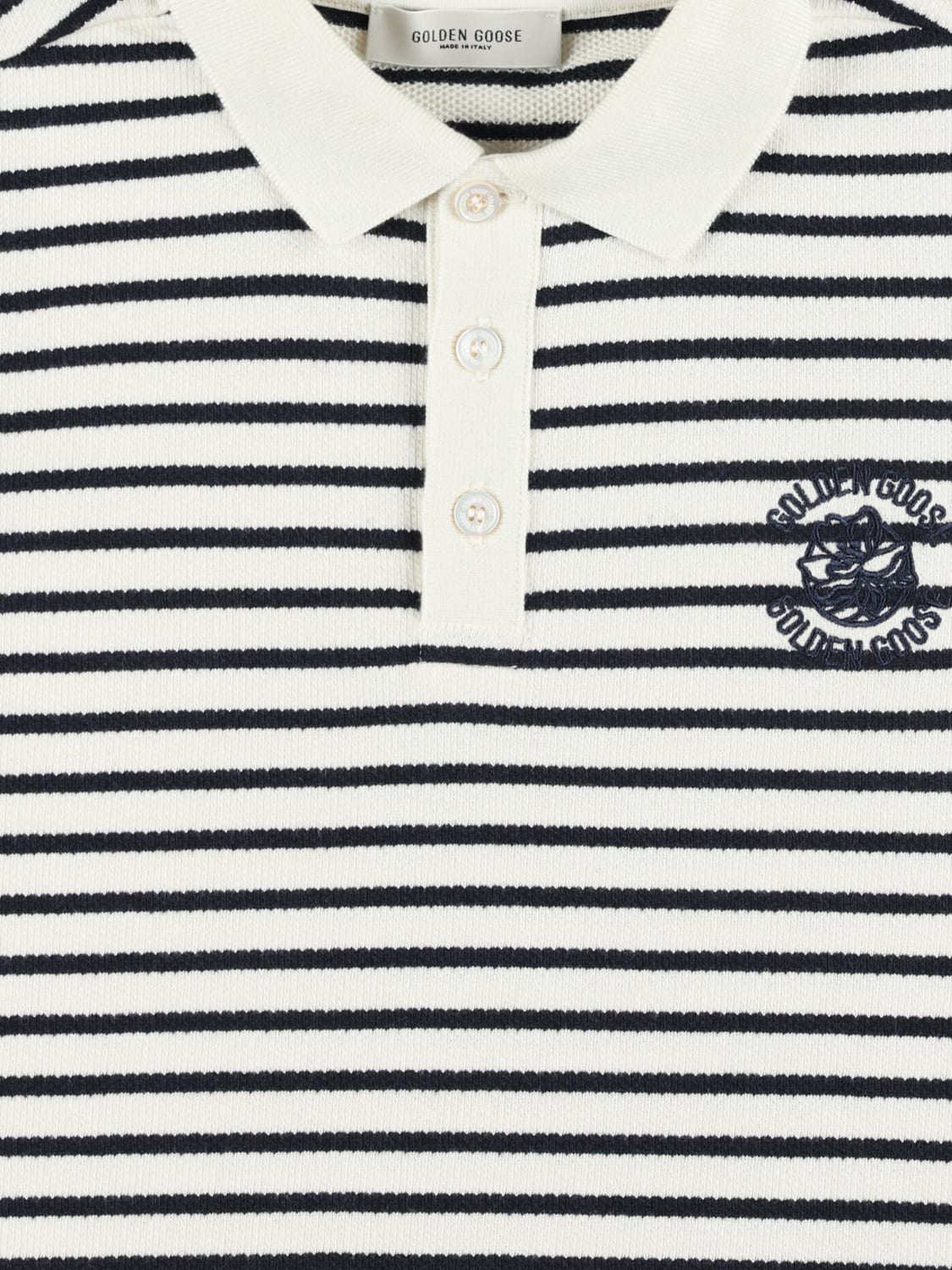 GOLDEN GOOSE POLO SHIRT: T-shirt kids Golden Goose, Striped - Img 3
