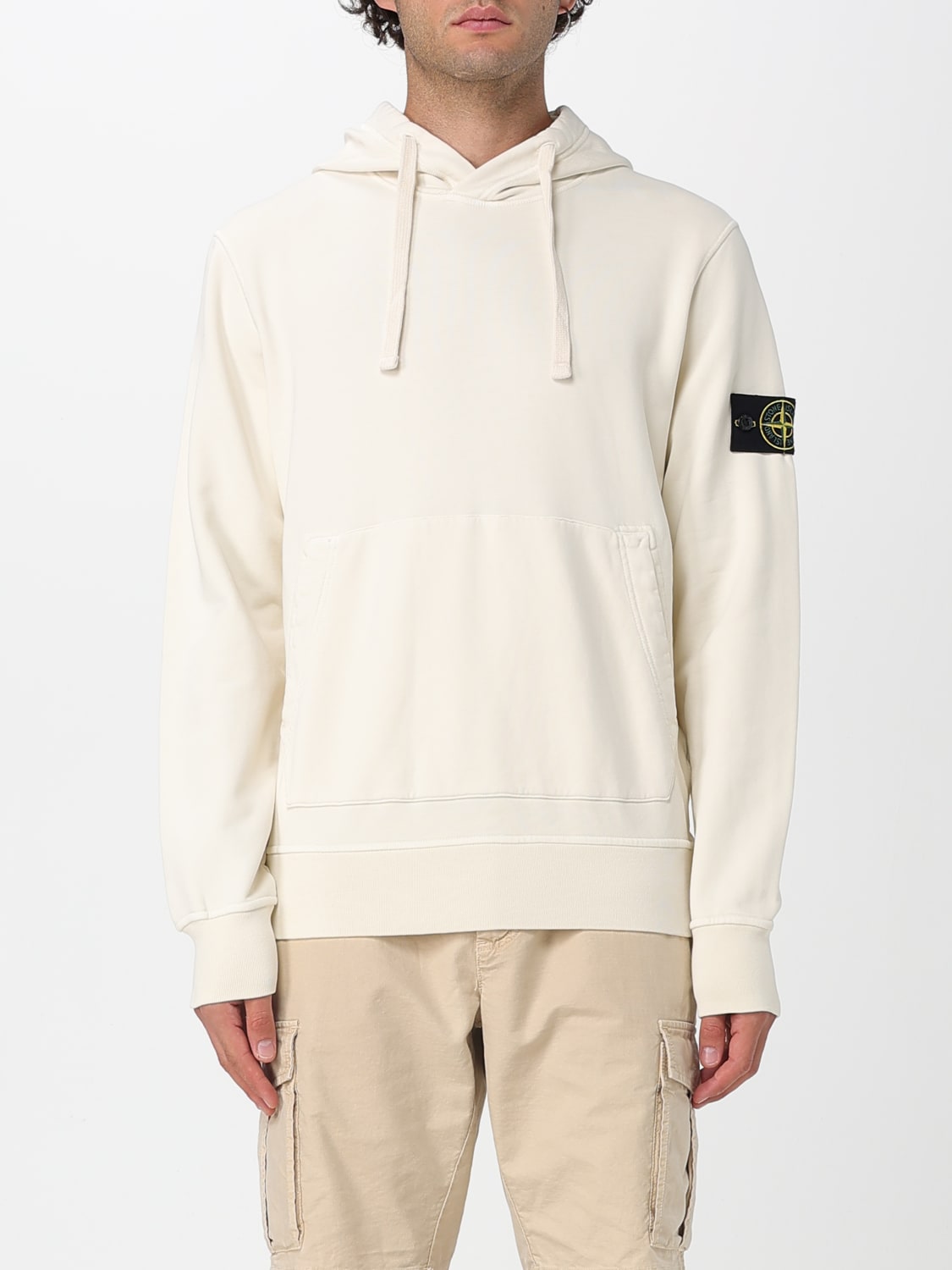 STONE ISLAND SWEATSHIRT: Sweatshirt men Stone Island, White - Img 1