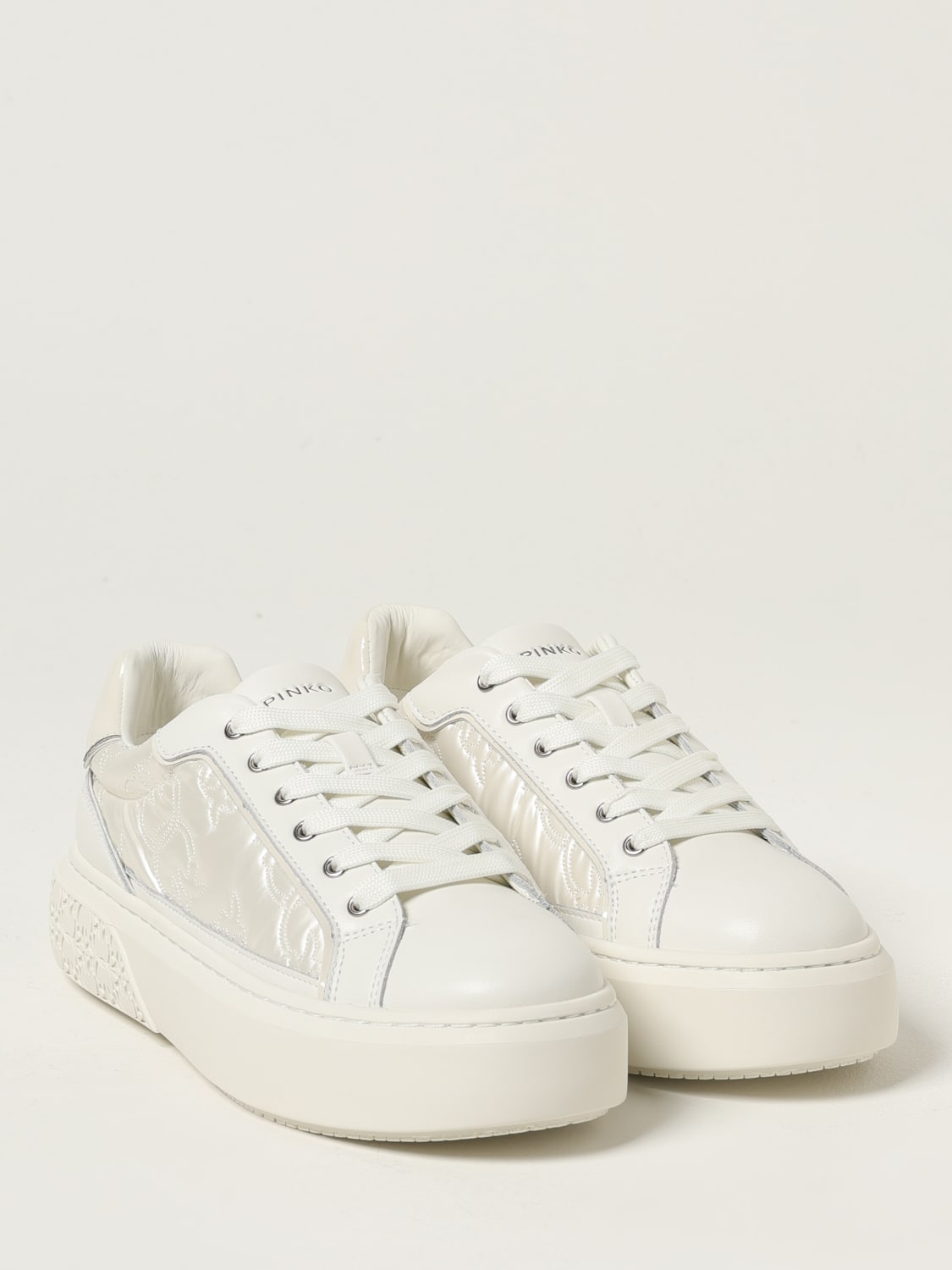 PINKO SNEAKERS: Sneakers woman Pinko, White - Img 2