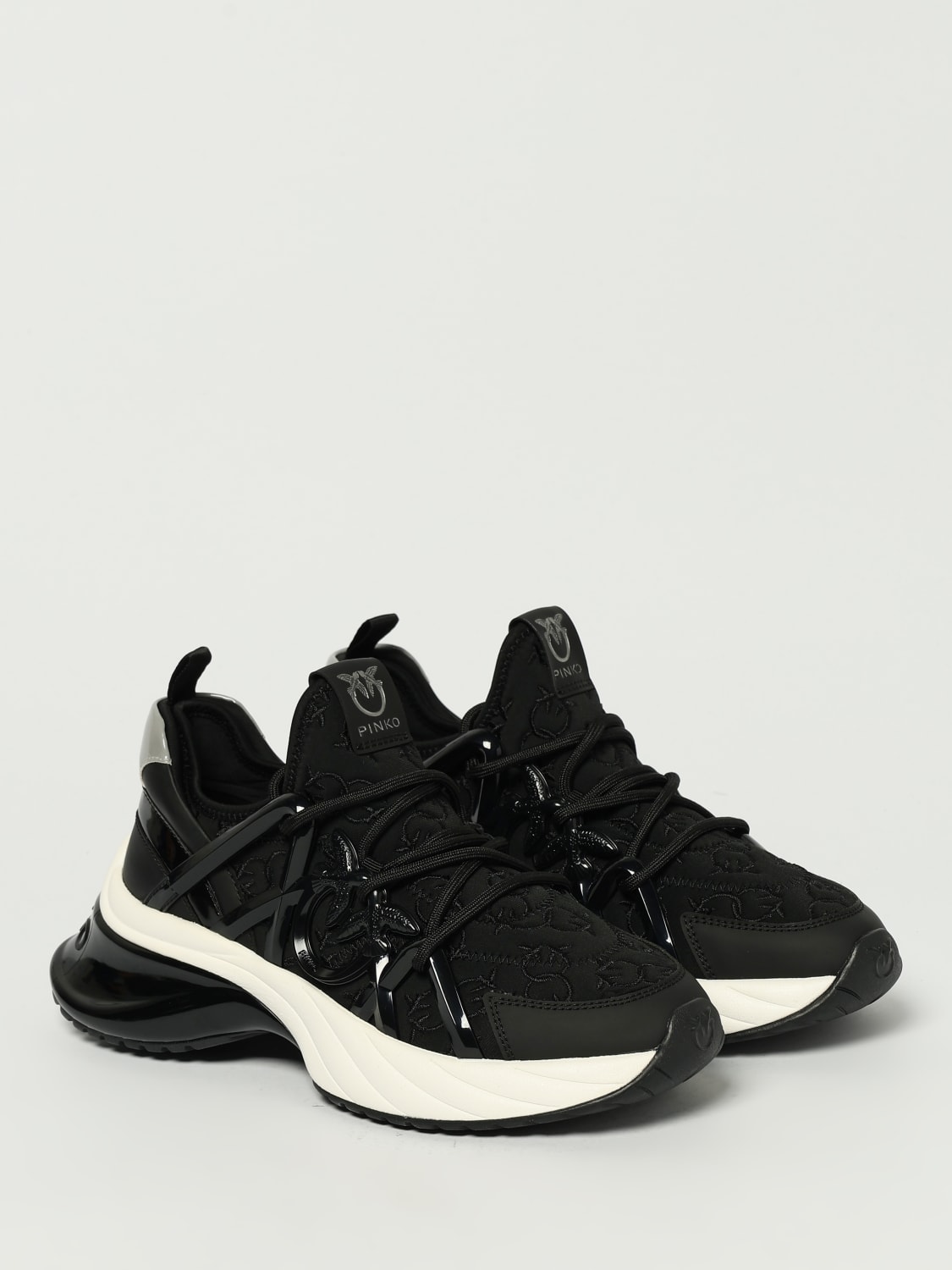 PINKO SNEAKERS: Sneakers woman Pinko, Black - Img 2