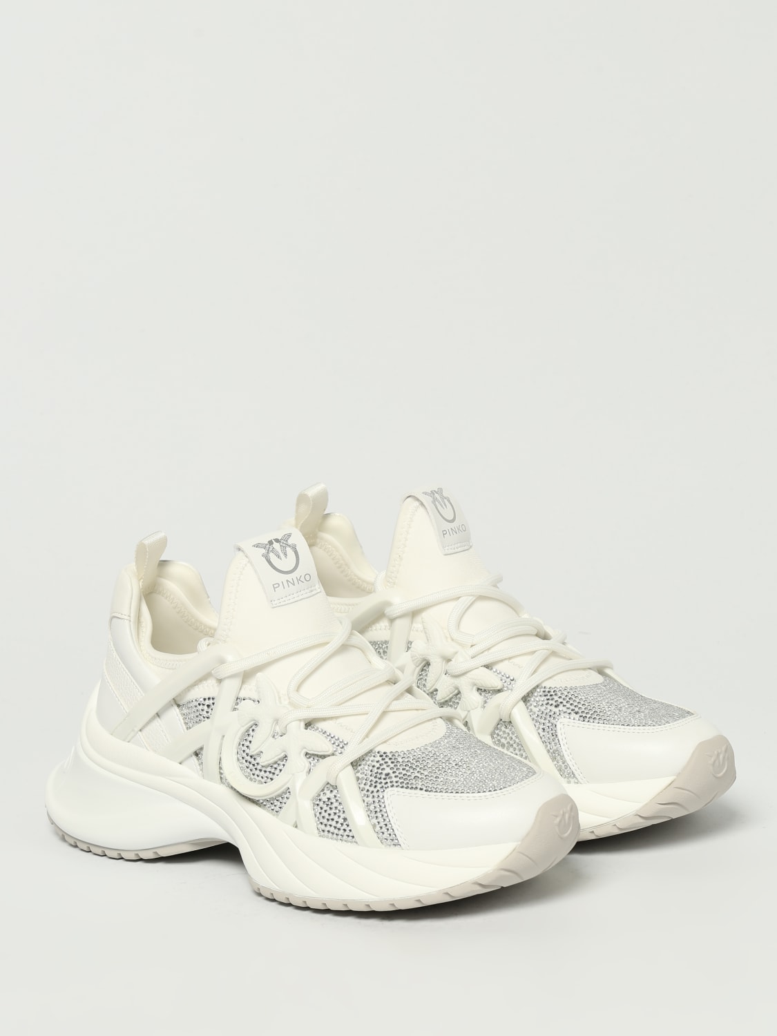 PINKO SNEAKERS: Sneakers woman Pinko, White - Img 2