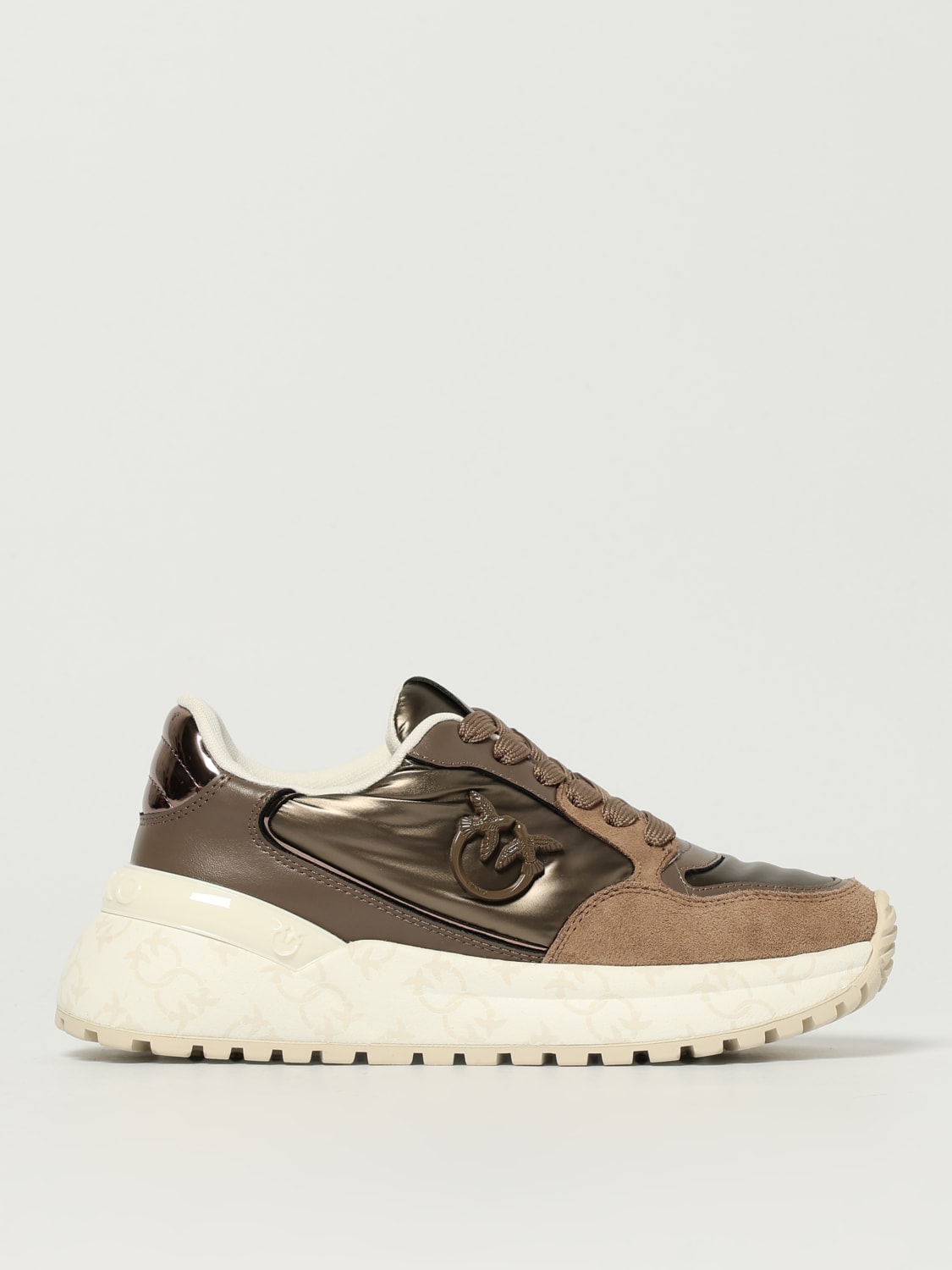 PINKO SNEAKERS: Sneakers woman Pinko, Brown - Img 1