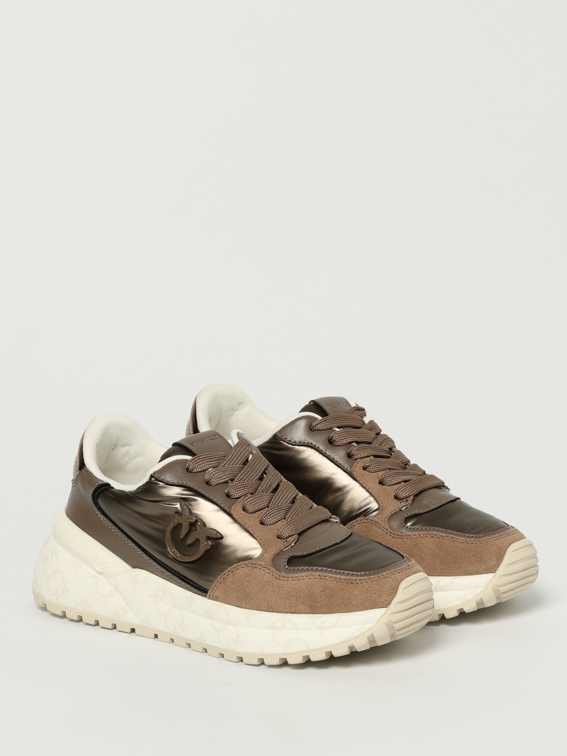 PINKO SNEAKERS: Sneakers woman Pinko, Brown - Img 2