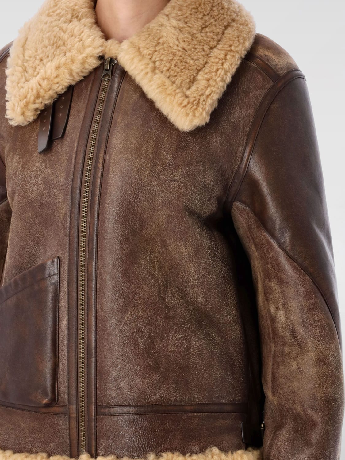 POLO RALPH LAUREN ABRIGO DE PIEL: Abrigo mujer Polo Ralph Lauren, Cuero - Img 3