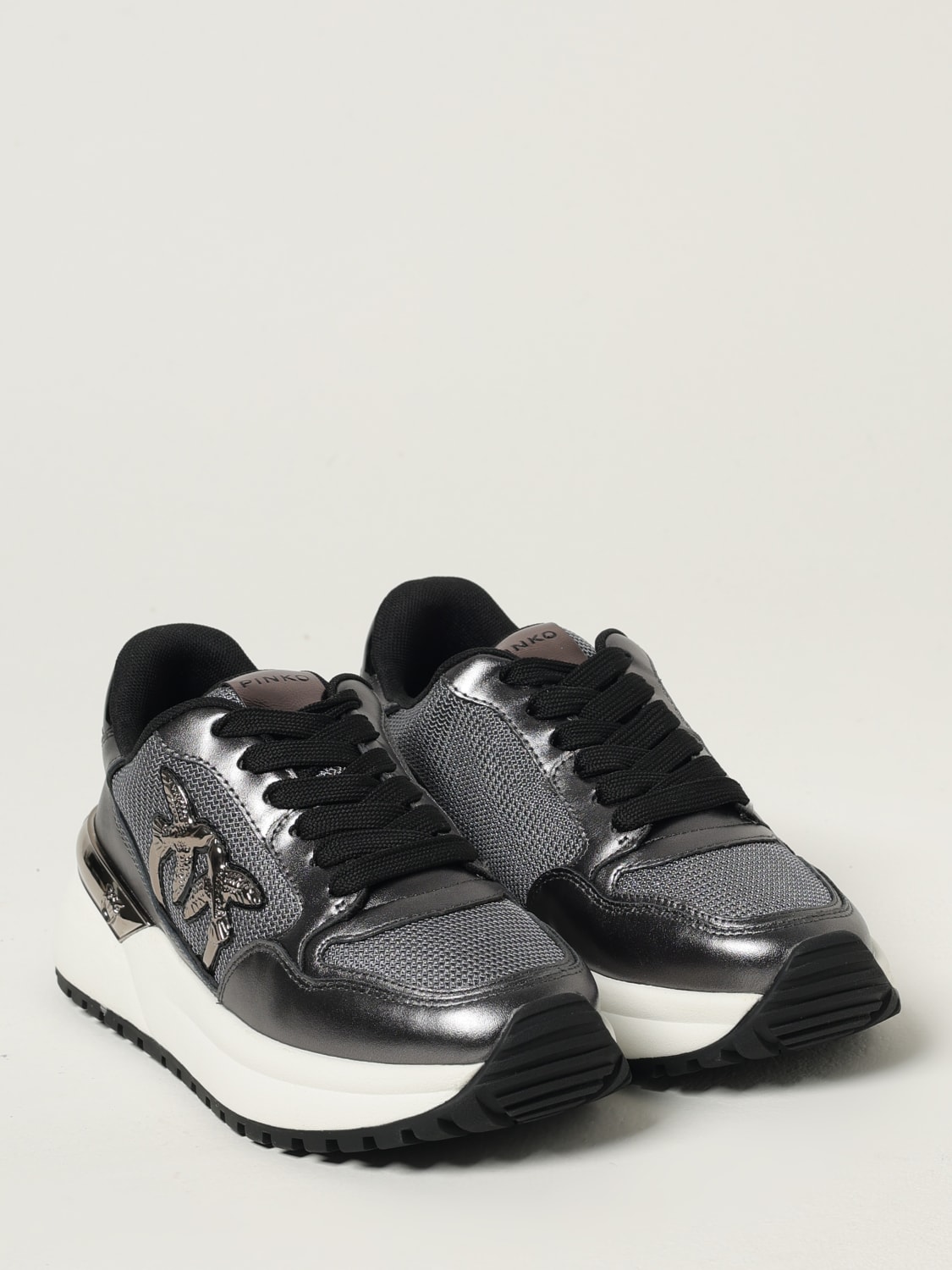 PINKO SNEAKERS: Sneakers woman Pinko, Grey - Img 2