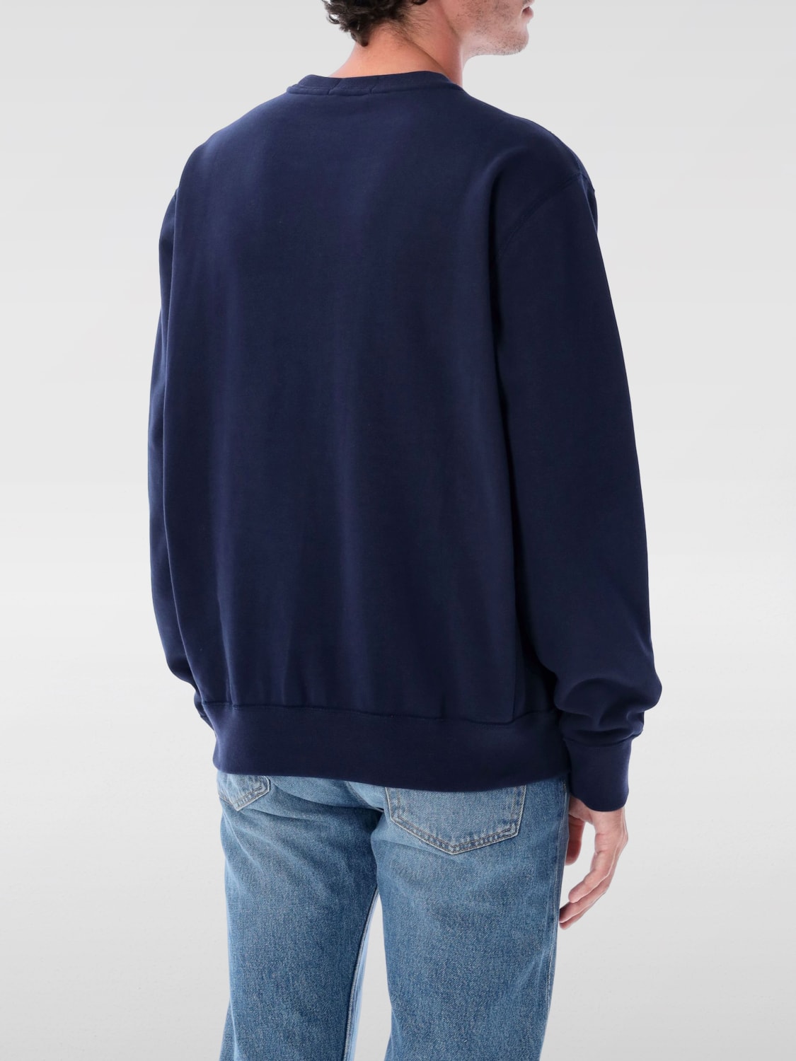 POLO RALPH LAUREN FELPA: Felpa basic Polo Ralph Lauren in misto cotone , Blue Navy - Img 2