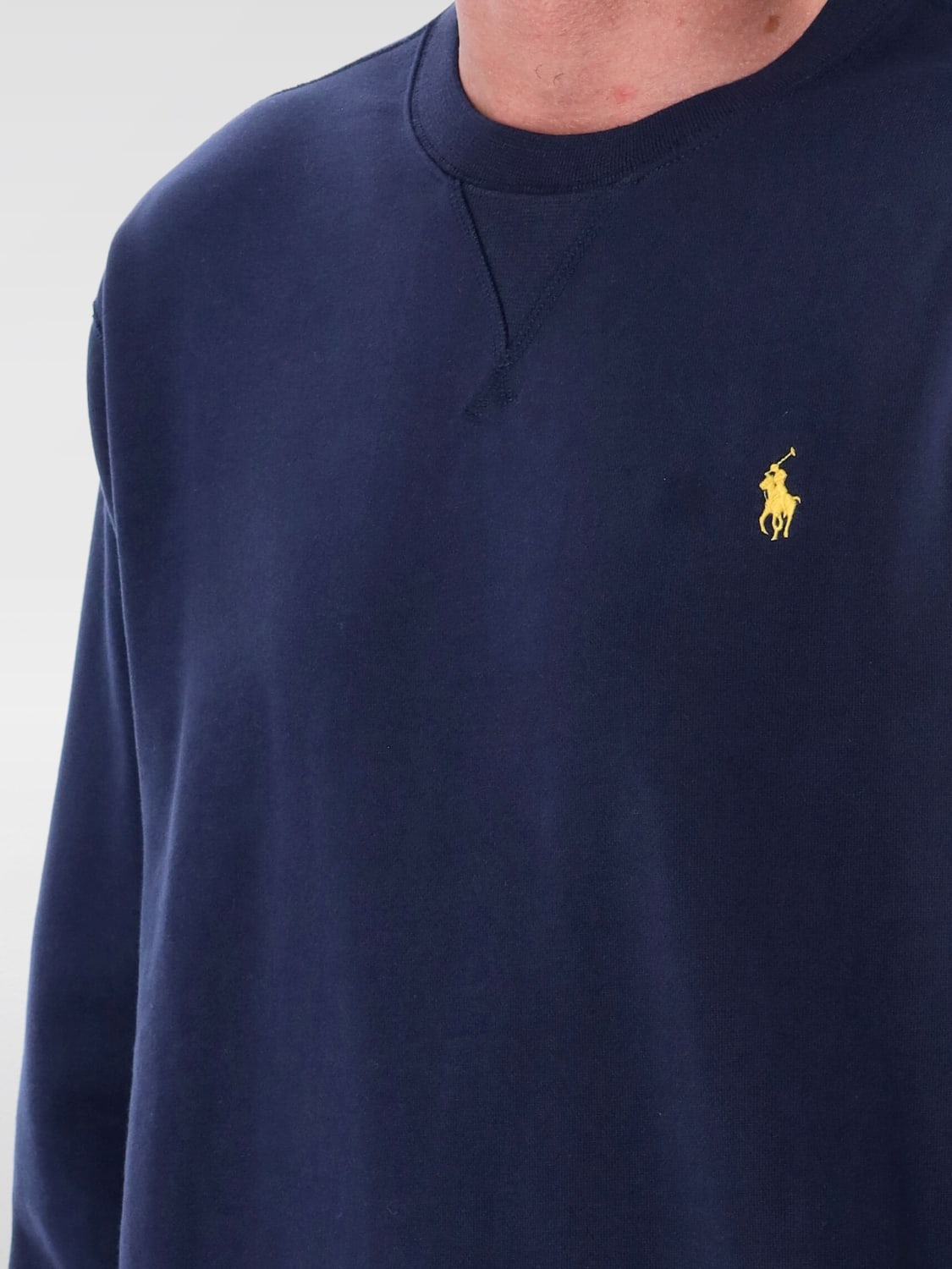 POLO RALPH LAUREN FELPA: Felpa basic Polo Ralph Lauren in misto cotone , Blue Navy - Img 3