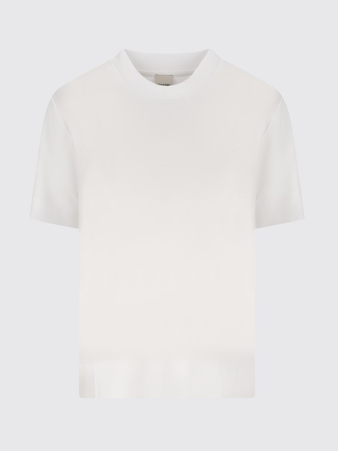 CALVIN KLEIN SWEATER: T-shirt woman Calvin Klein, White - Img 1