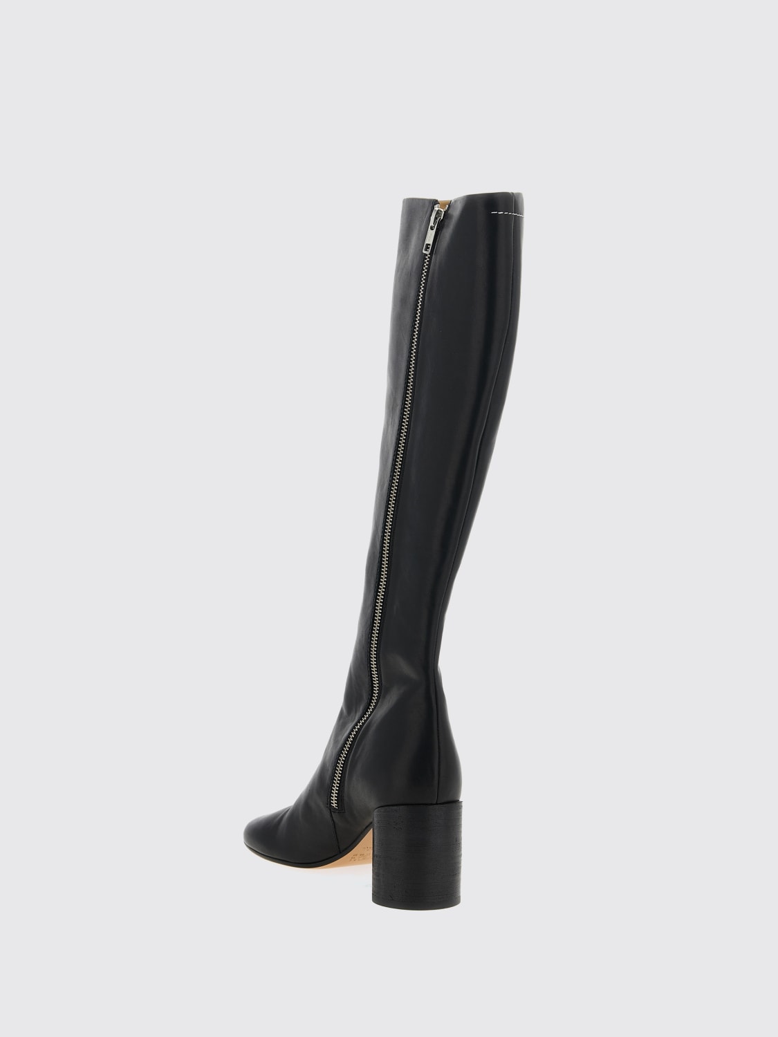 MM6 MAISON MARGIELA STIEFEL: Flache stiefeletten damen Mm6 Maison Margiela, Schwarz - Img 3