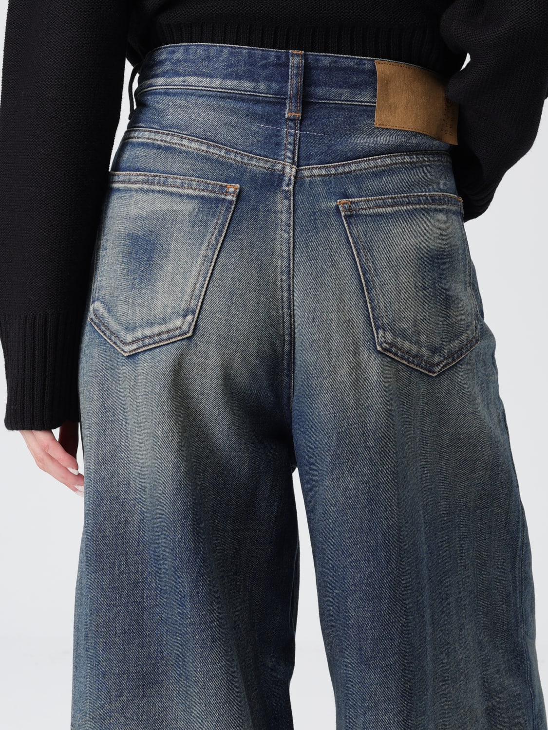 MM6 MAISON MARGIELA JEANS: Jeans woman Mm6 Maison Margiela, Gnawed Blue - Img 5