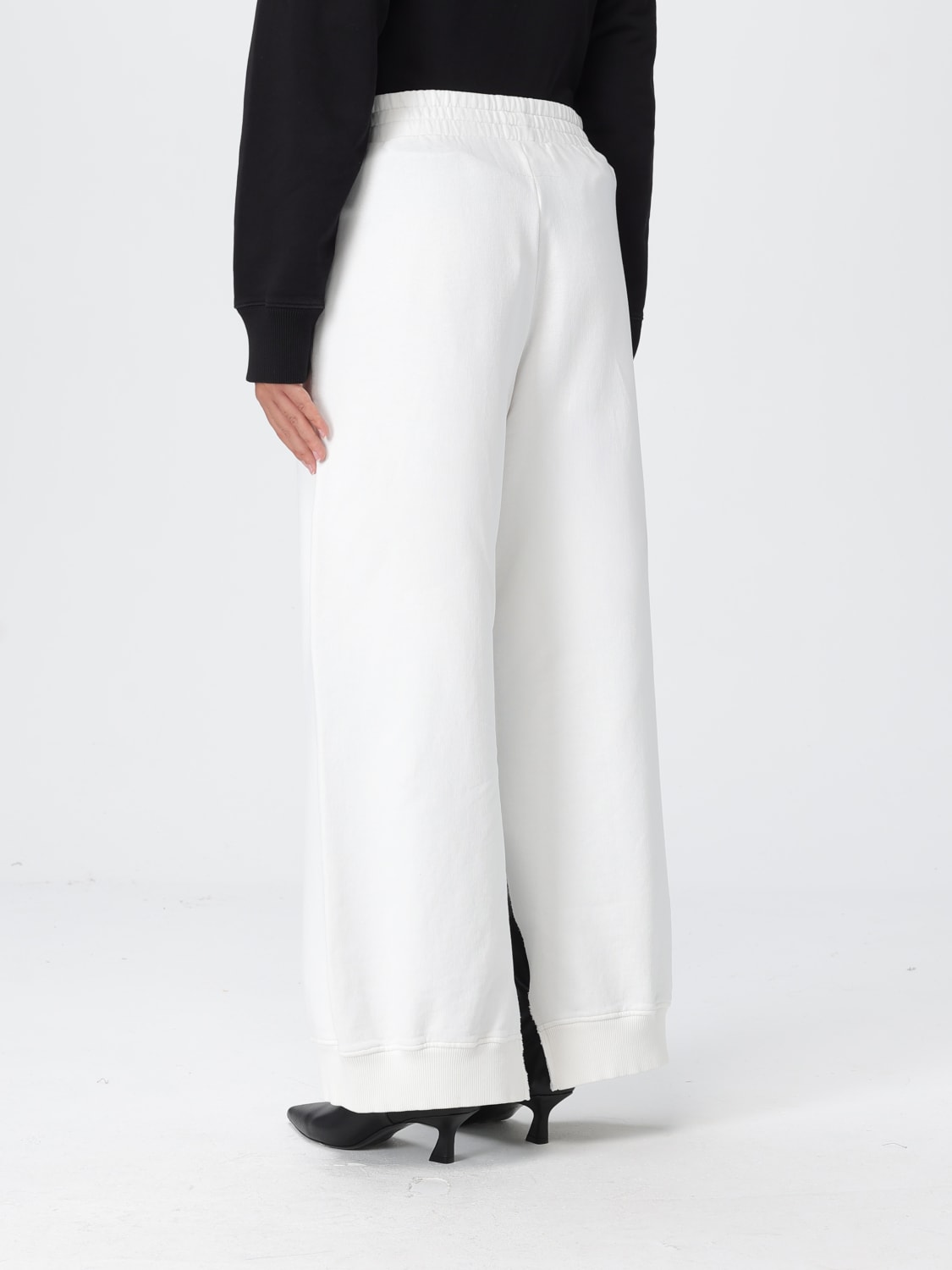 MM6 MAISON MARGIELA PANTALONI: Pantalone MM6 Maison Margiela in cotone , Bianco - Img 3