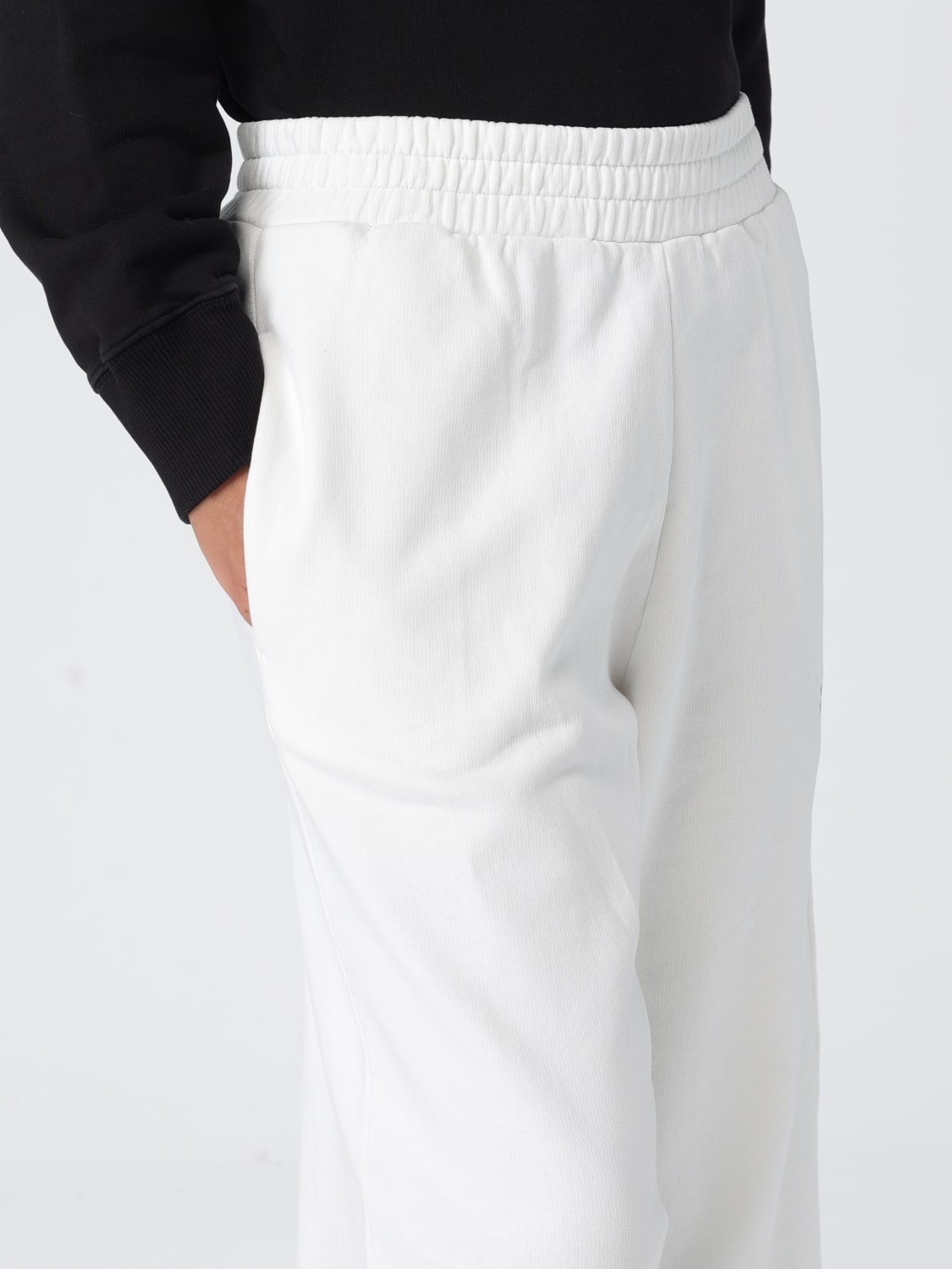 MM6 MAISON MARGIELA PANTALONI: Pantalone MM6 Maison Margiela in cotone , Bianco - Img 5