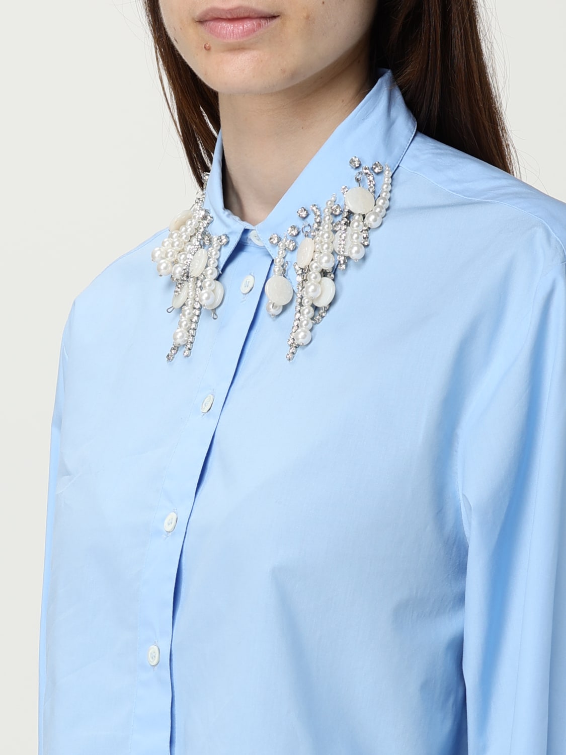 PINKO CAMISA: Camisa mujer Pinko, Azul Oscuro - Img 3