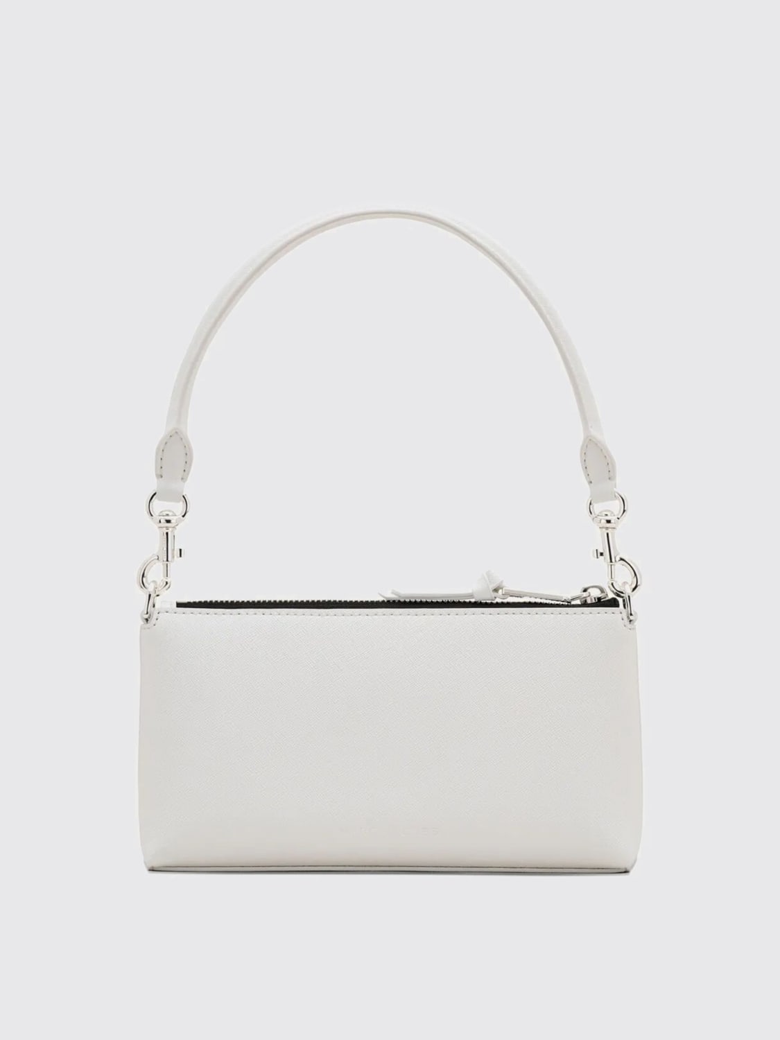 MARC JACOBS BORSA A SPALLA: Borsa The Pochette Marc Jacobs in pelle saffiano , Bianco - Img 3