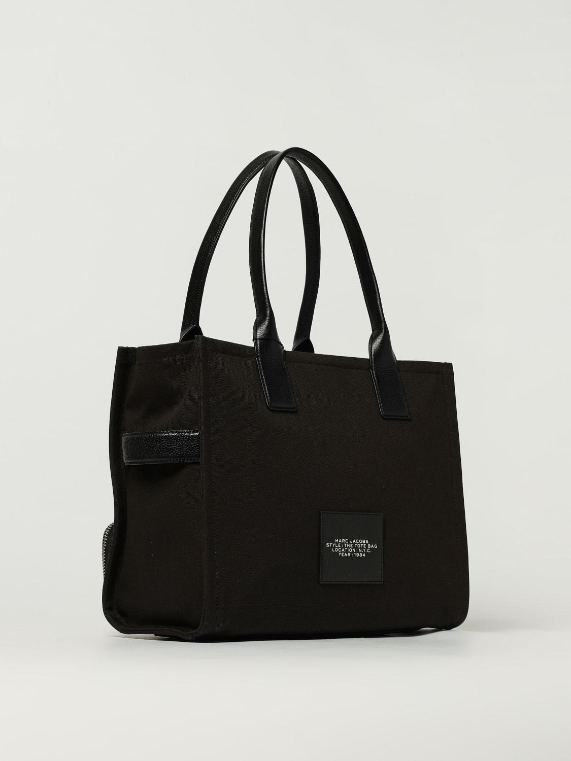 MARC JACOBS BORSA TOTE: Borsa The Large Cargo Marc Jacobs in cotone , Nero - Img 2