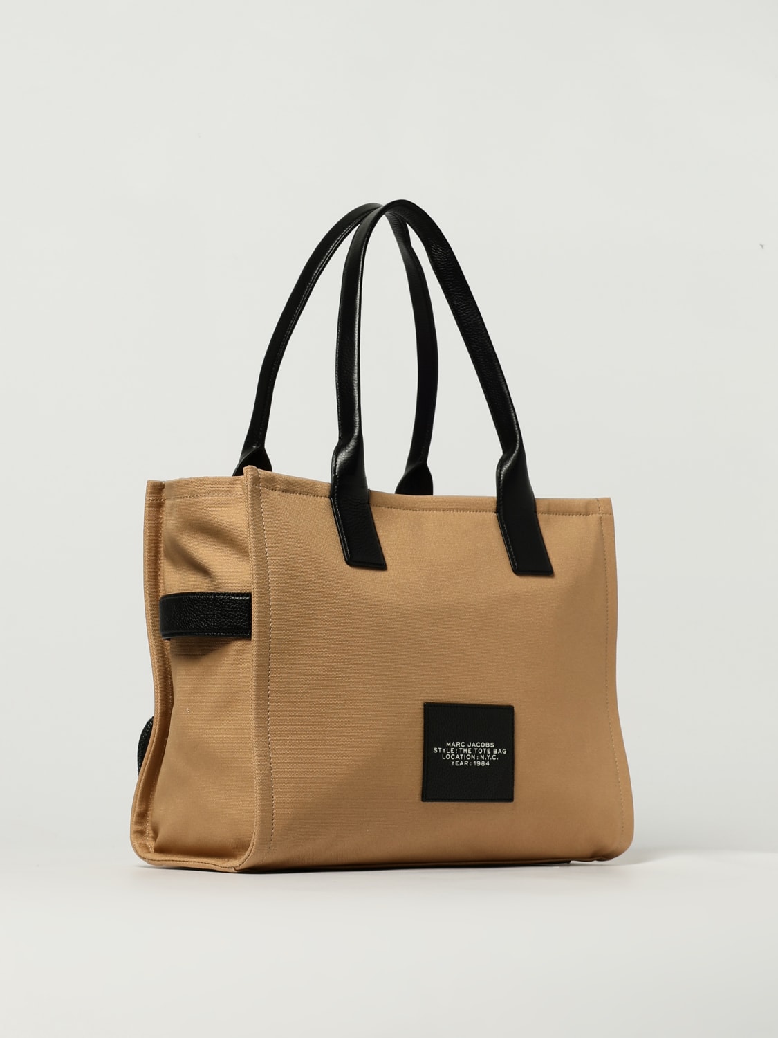 MARC JACOBS BORSA TOTE: Borsa The Large Cargo Marc Jacobs in cotone , Beige - Img 2