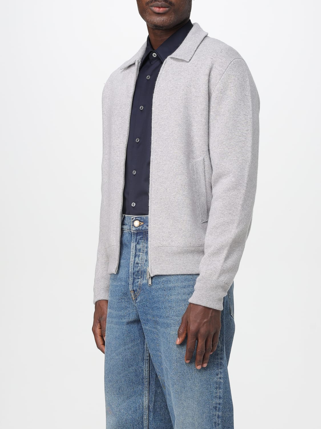 LARDINI SWEATER: Jacket men Lardini, Grey - Img 3